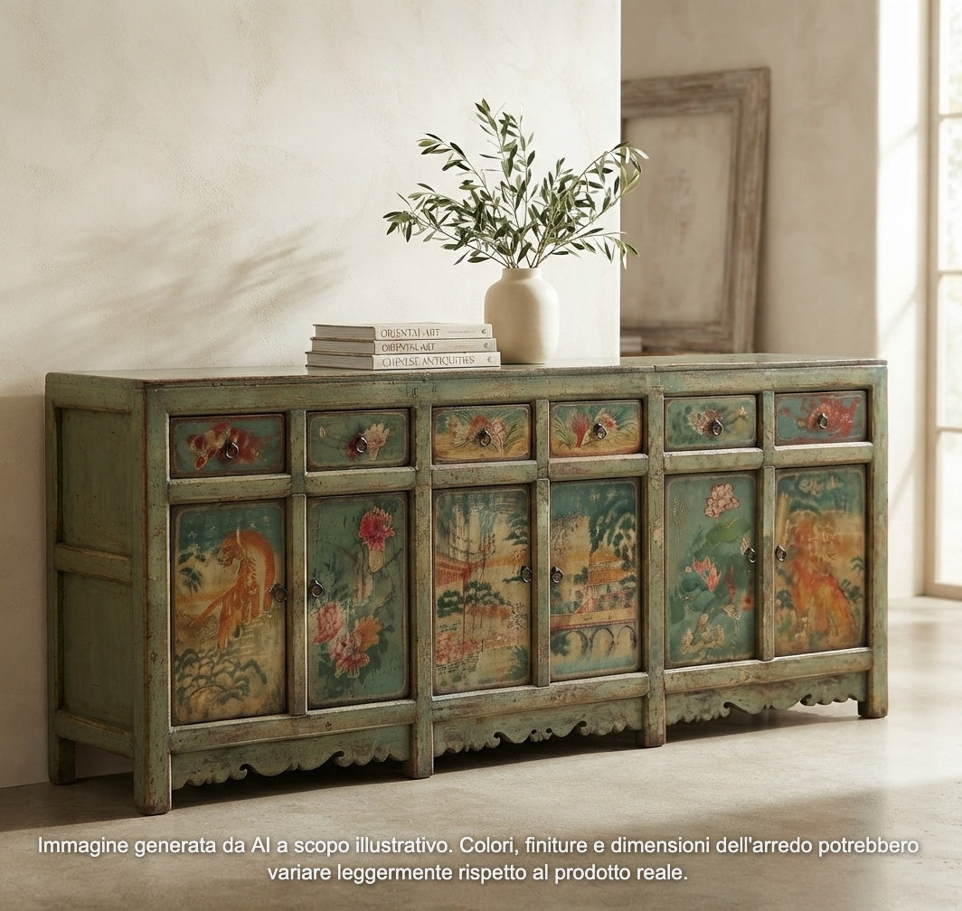 GRANDE CREDENZA MONGOLIA DEC. 6A6C