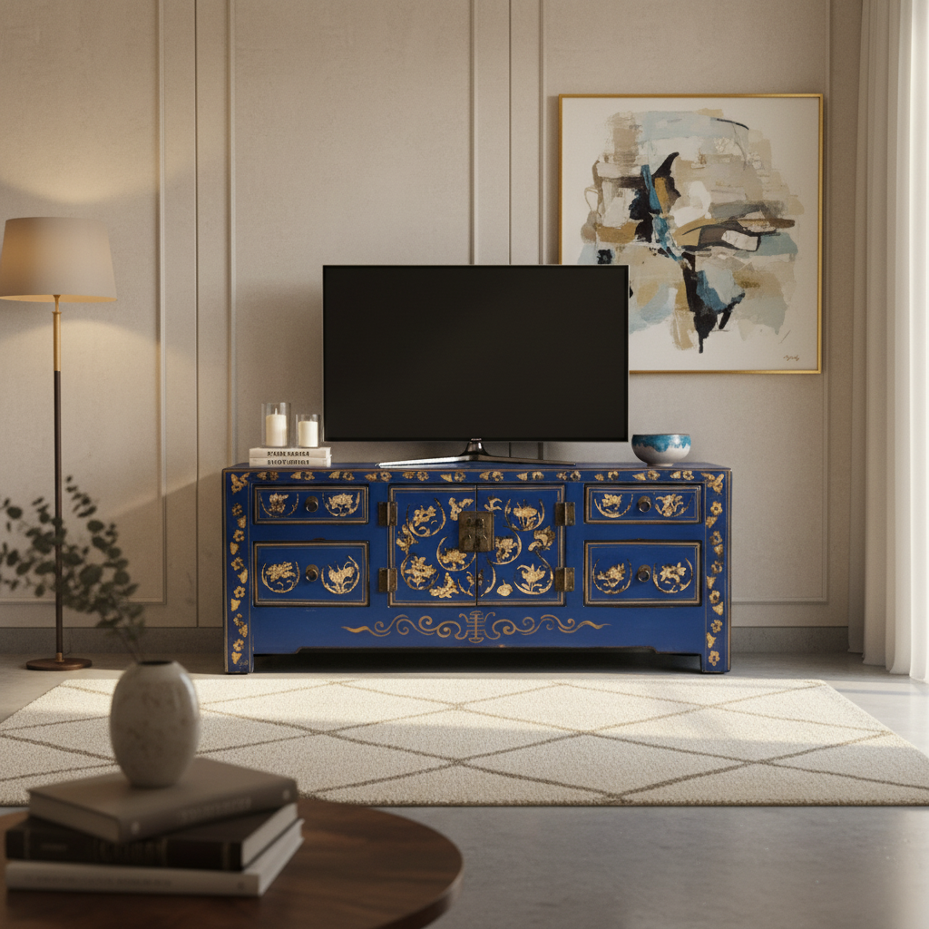 CASSAPANCHINA CINESE DELLO SHANXI IN LACCA DECORATA