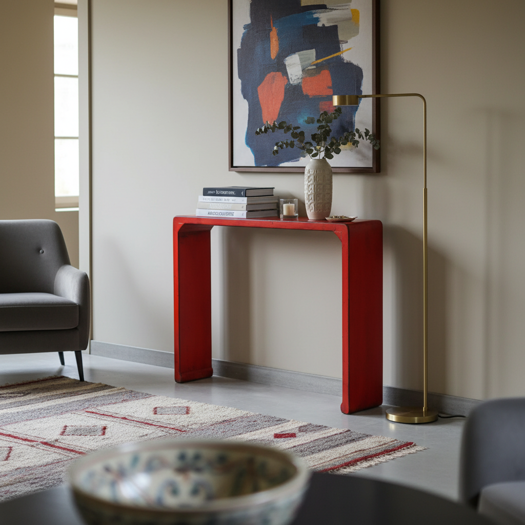 CONSOLE CINA LACCA ROSSA