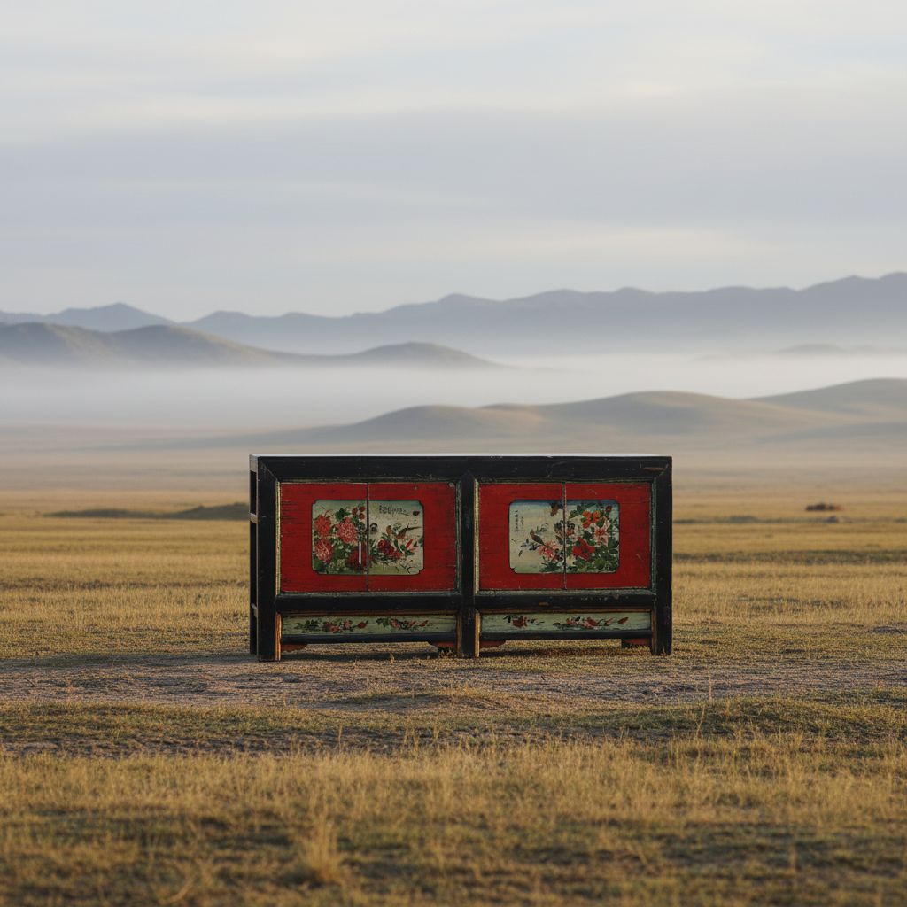 MADIA MONGOLIA 2 PANNELLI DECORATI