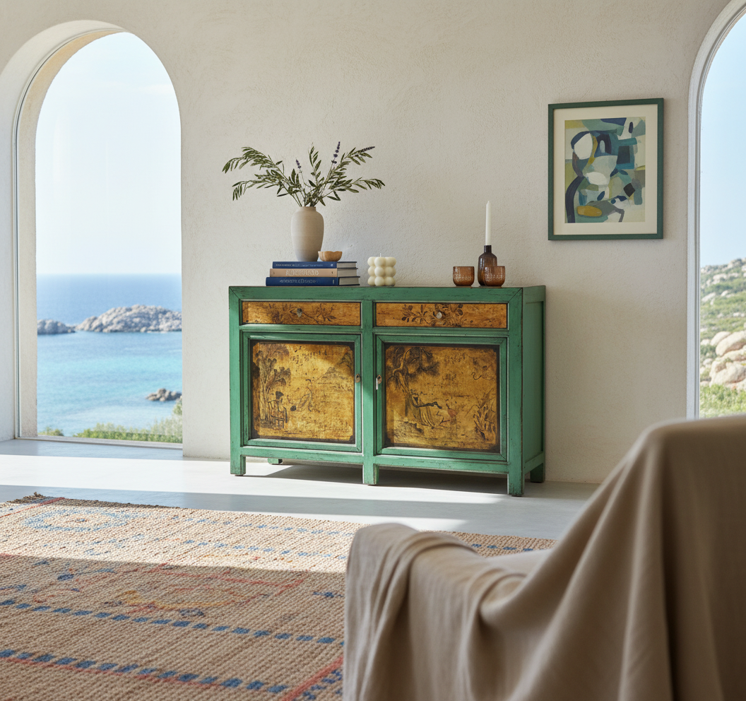 CREDENZA GANZU 2C2P DECORATI