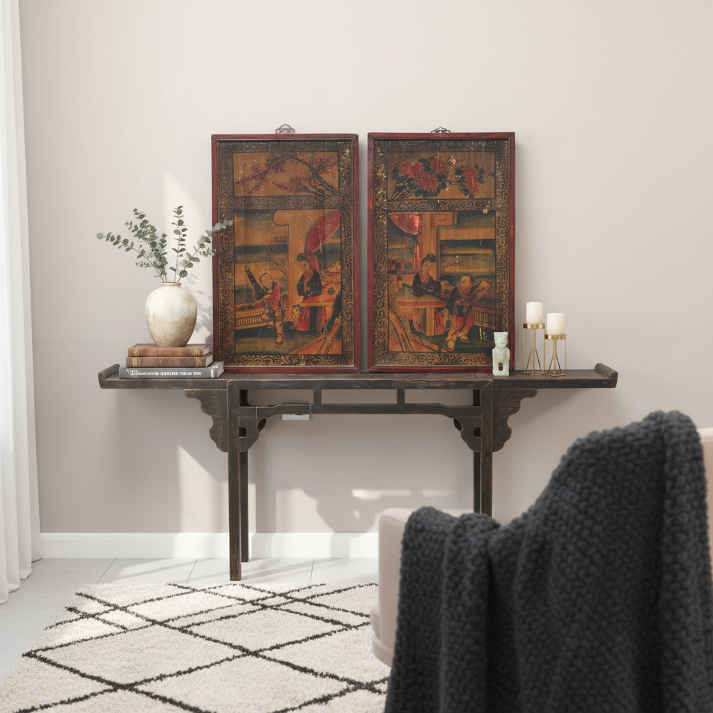 PANNELLO LIGNEO DIPINTO