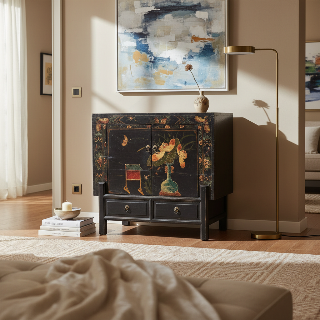 CREDENZINO CINESE OPERA DI PECHINO