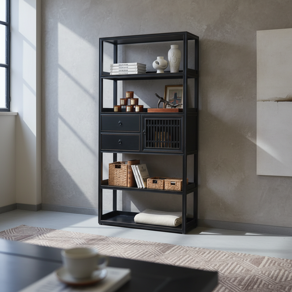 LIBRERIA CINESE LACCA NERA