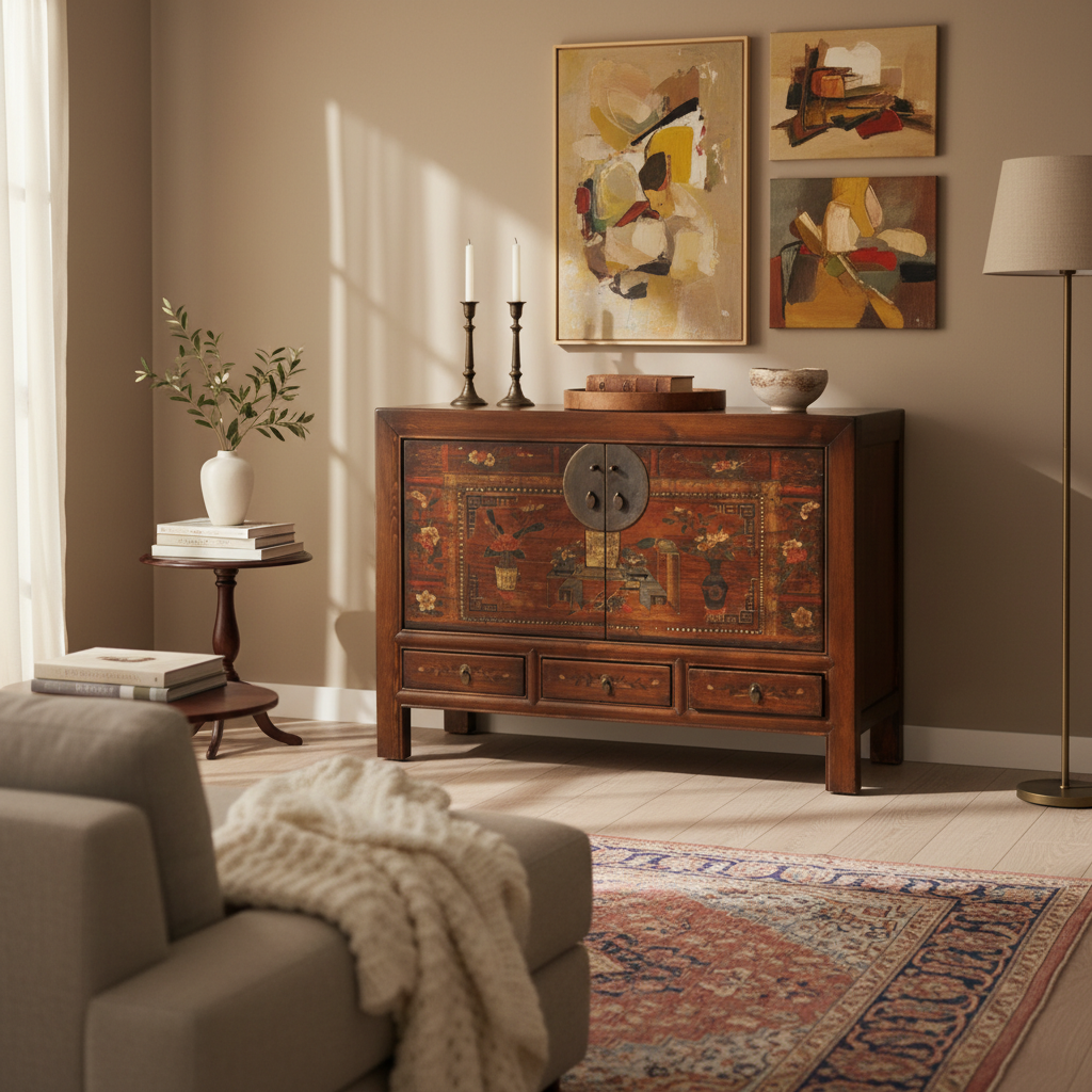 MADIA CINESE DEL GANZU DECORO VIVO