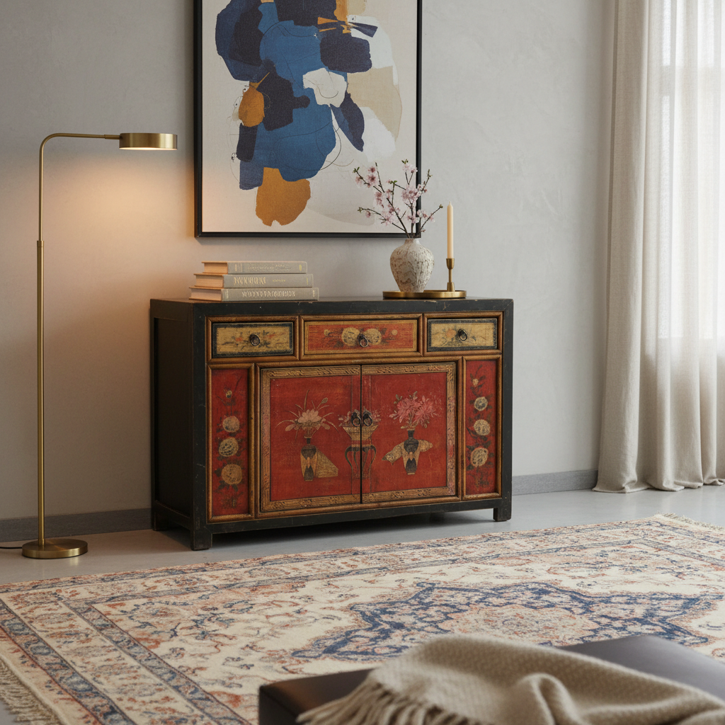 MADIA CINESE DEL GANZU DECORO VIVO