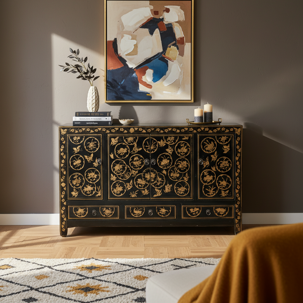 BUFFET SHANXI LACCA DECORATA