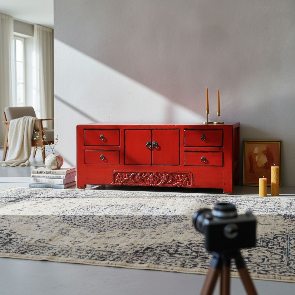 CASSAPANCA CINESE LACCA ROSSA