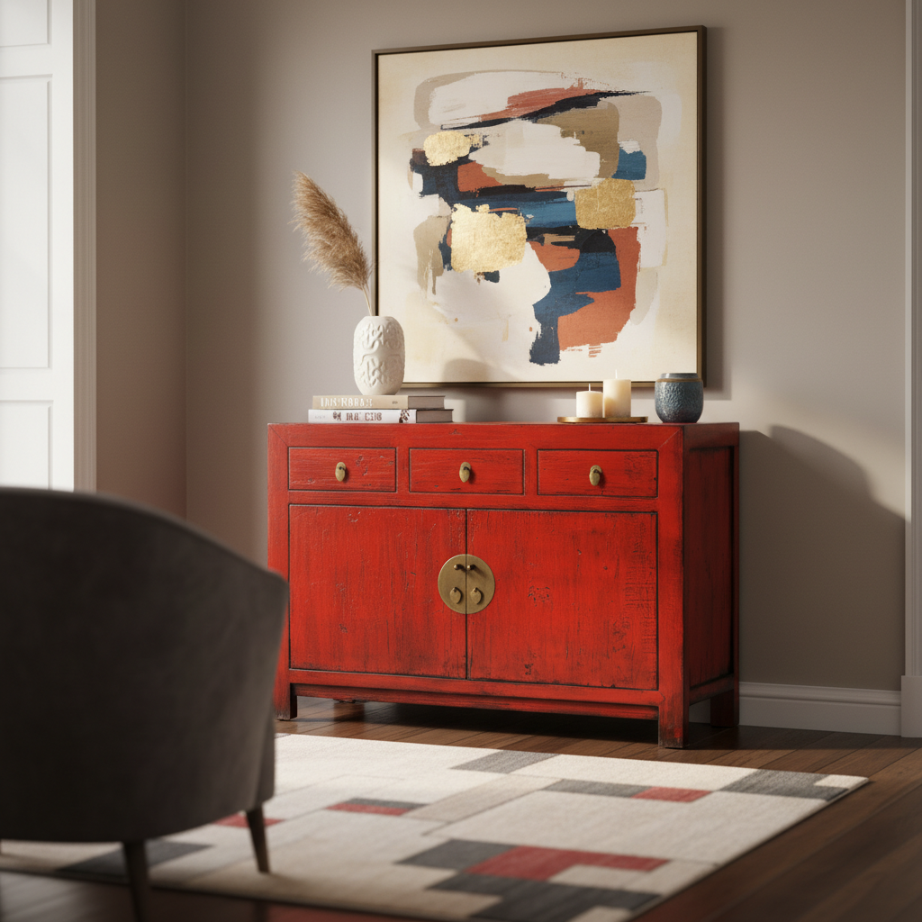 BUFFET DEL GANZU LACCA ROSSA