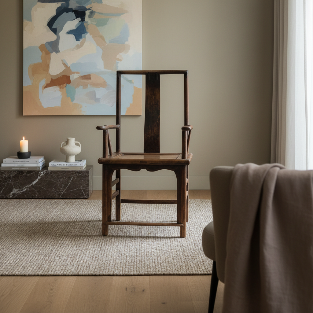 SEDIA DELLO SHANDONG IN OLMO CINESE