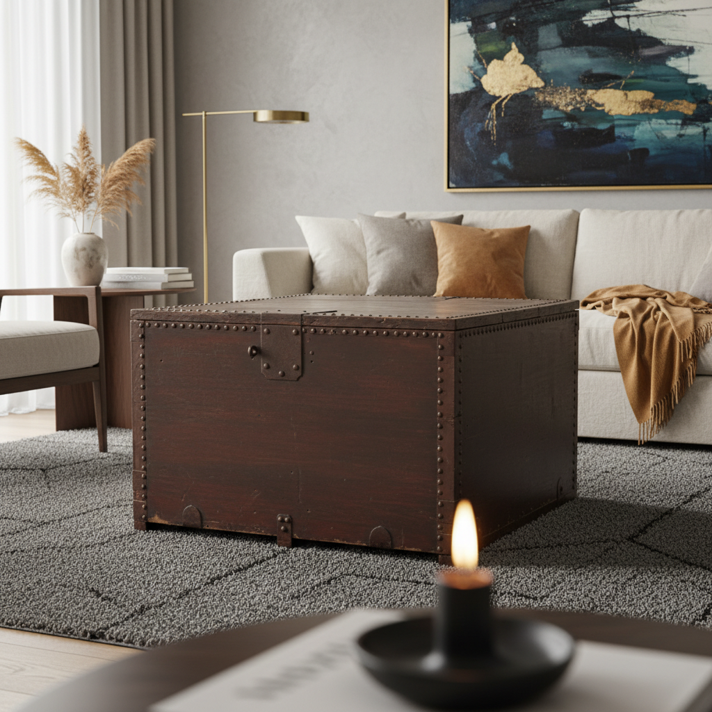 GRANDE BAULE QUADRATO APERTURA A CASSAPANCA