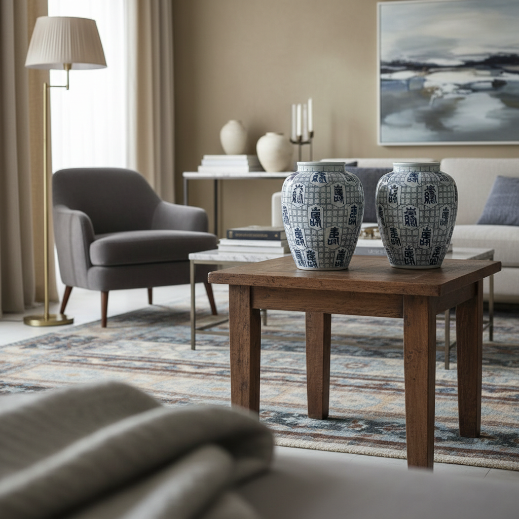 VASO CINESE CERAMICA DEC CON IDEOGRAMMI