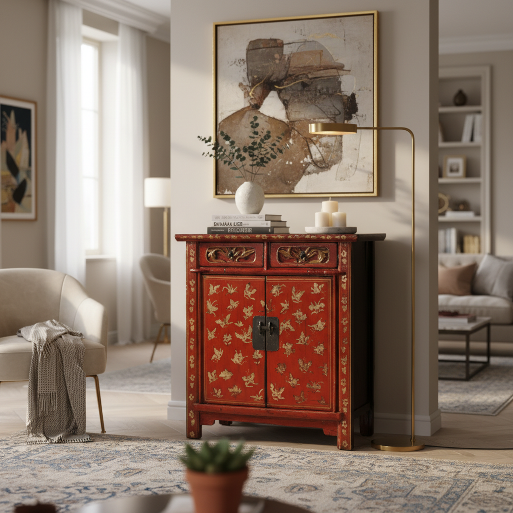 CREDENZA SHANXI DECORATA