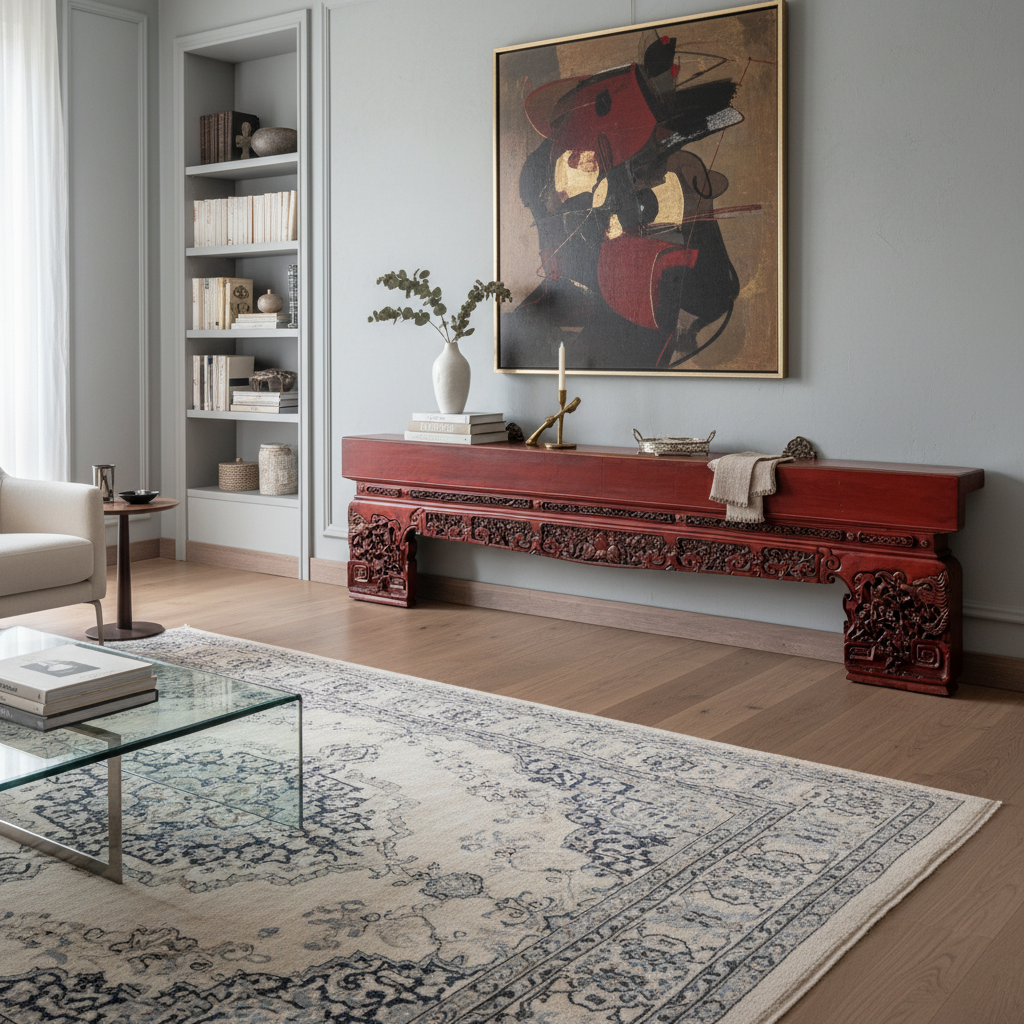 GRANDE FREGIO LIGNEO CON INTAGLI