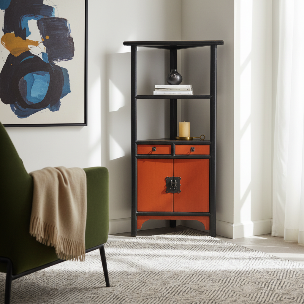 ANGOLIERA CINESE IN LACCA BICOLORE