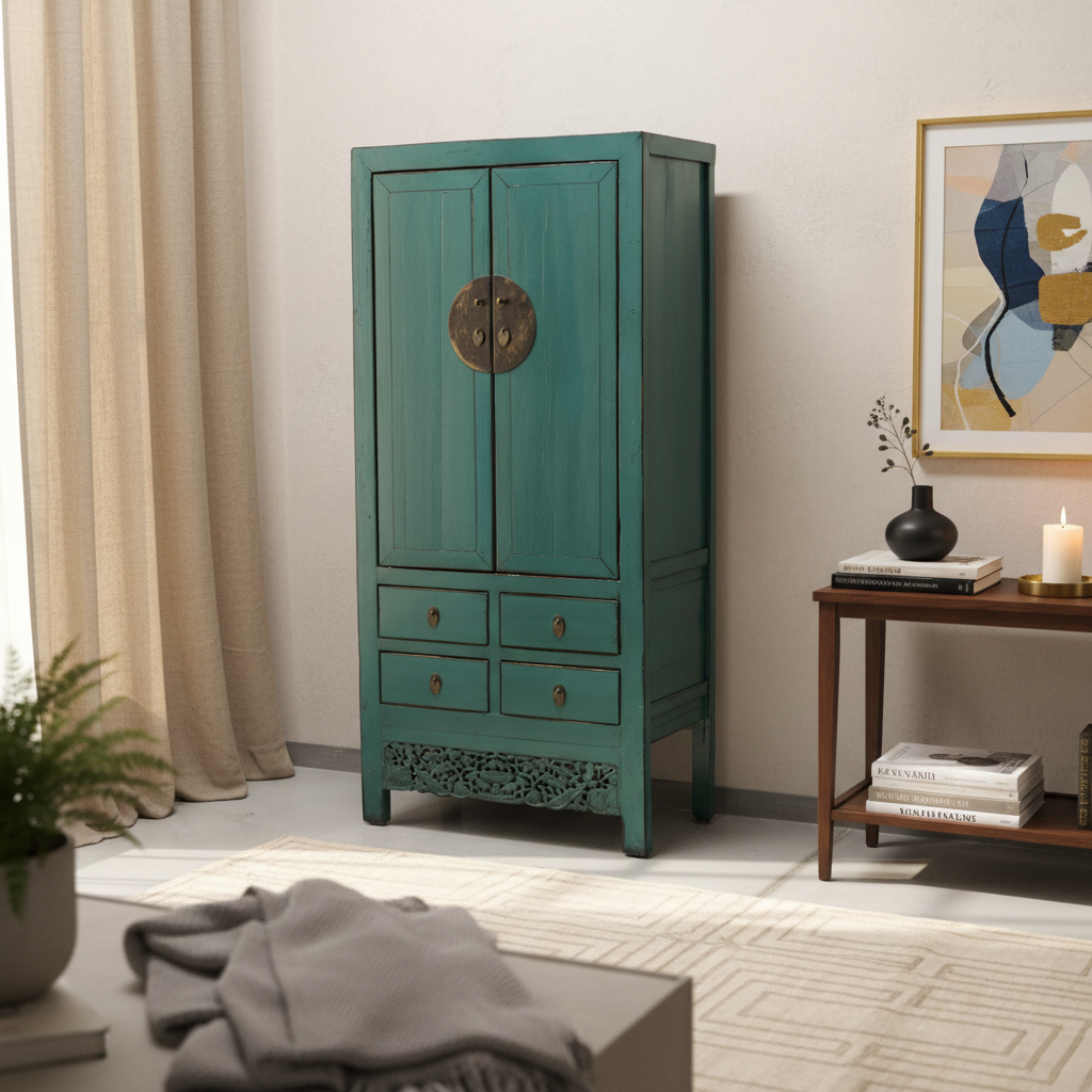 ARMADIO CINESE DELLO SHANDONG LACCATO