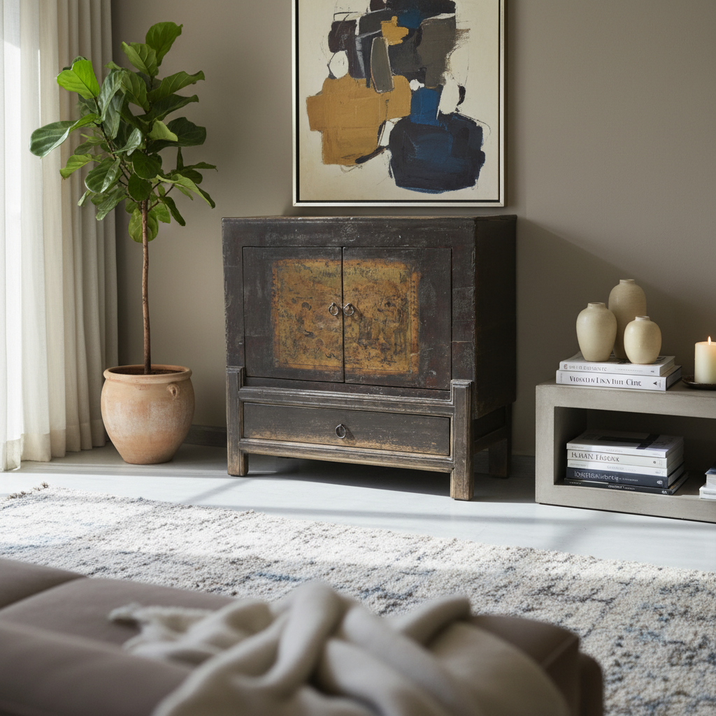 CREDENZINO CINESE OPERA DI PECHINO