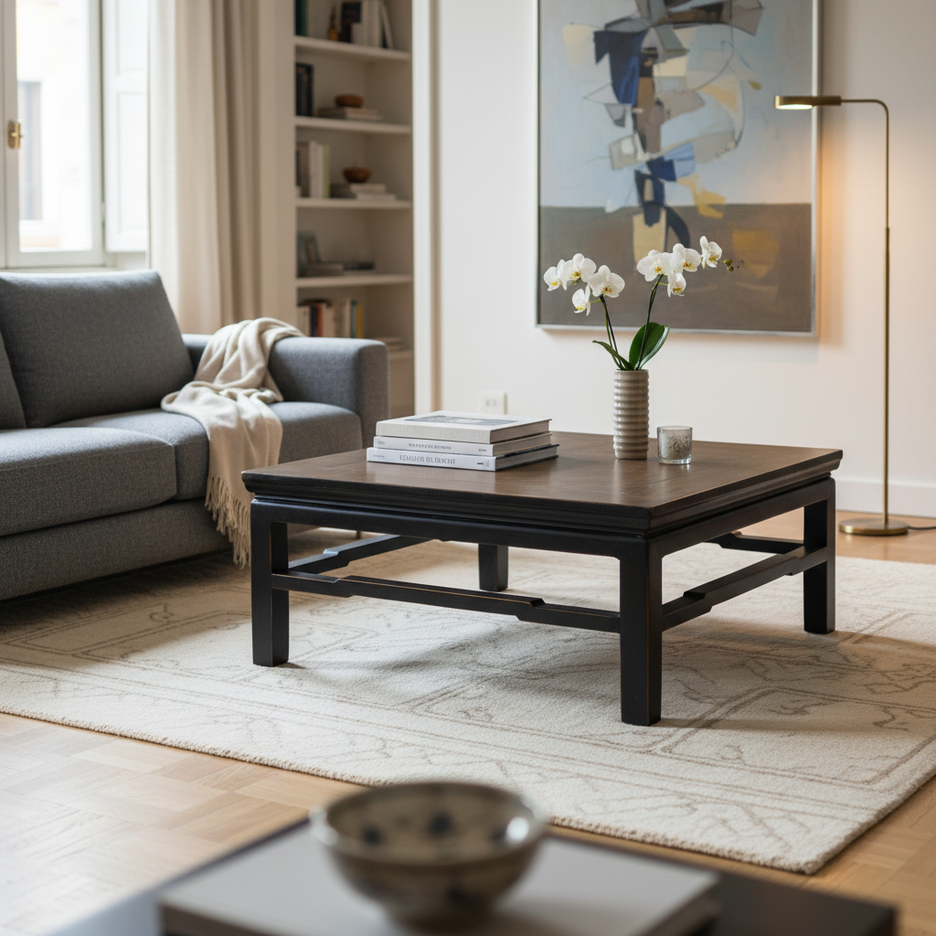 TAVOLINO QUADRO OLMO CINESE