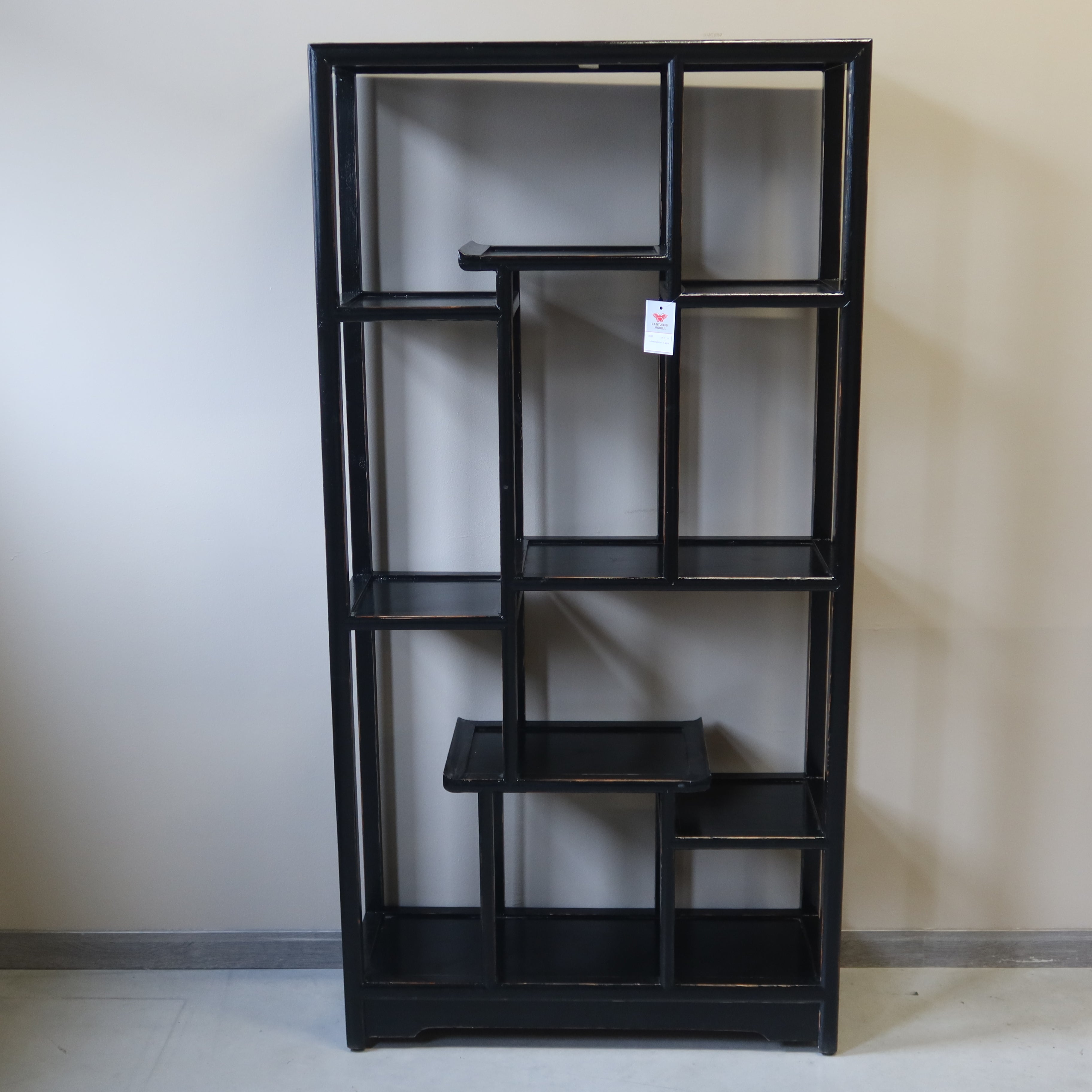 LIBRERIA ASIMMETRICA LACCA NERA