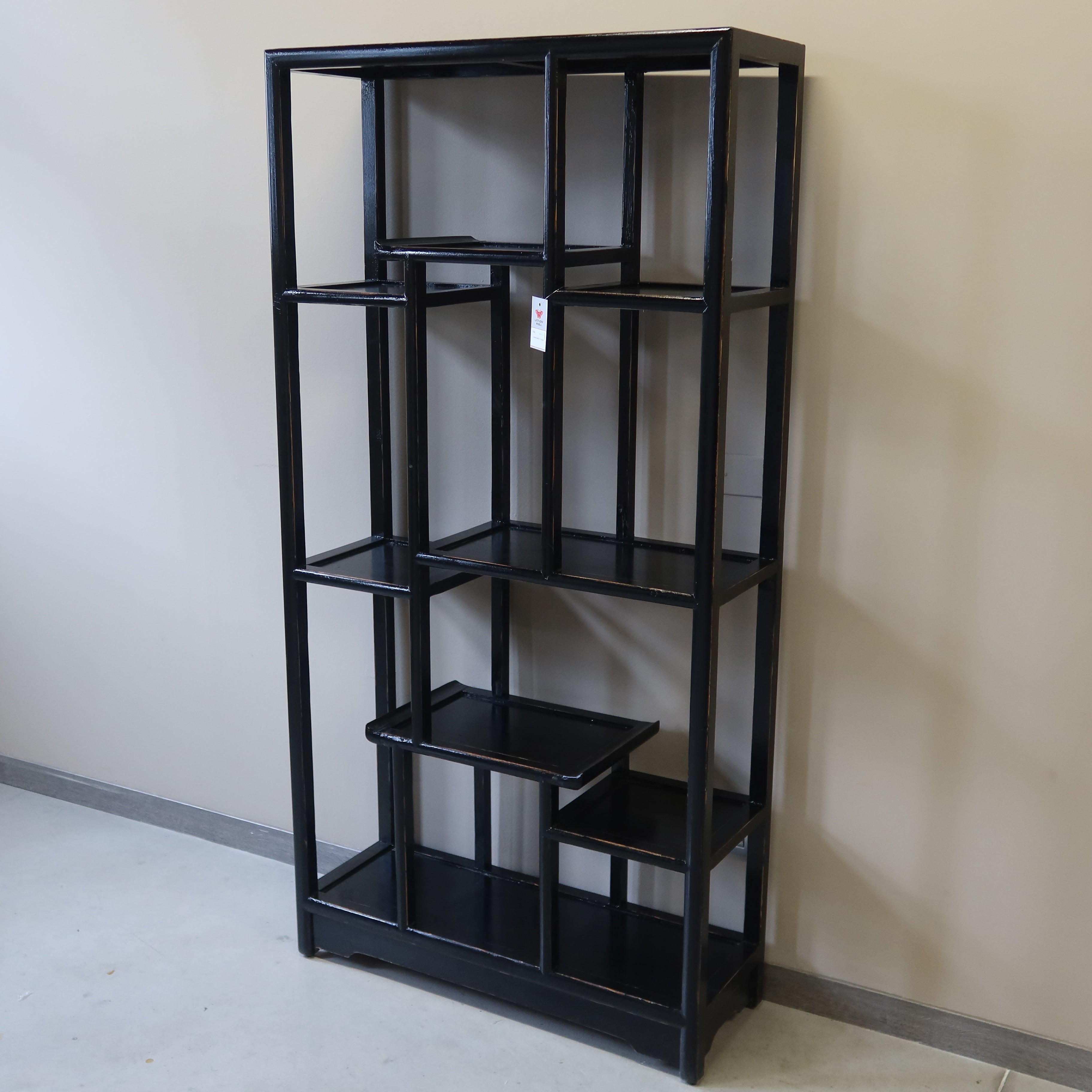 LIBRERIA ASIMMETRICA LACCA NERA