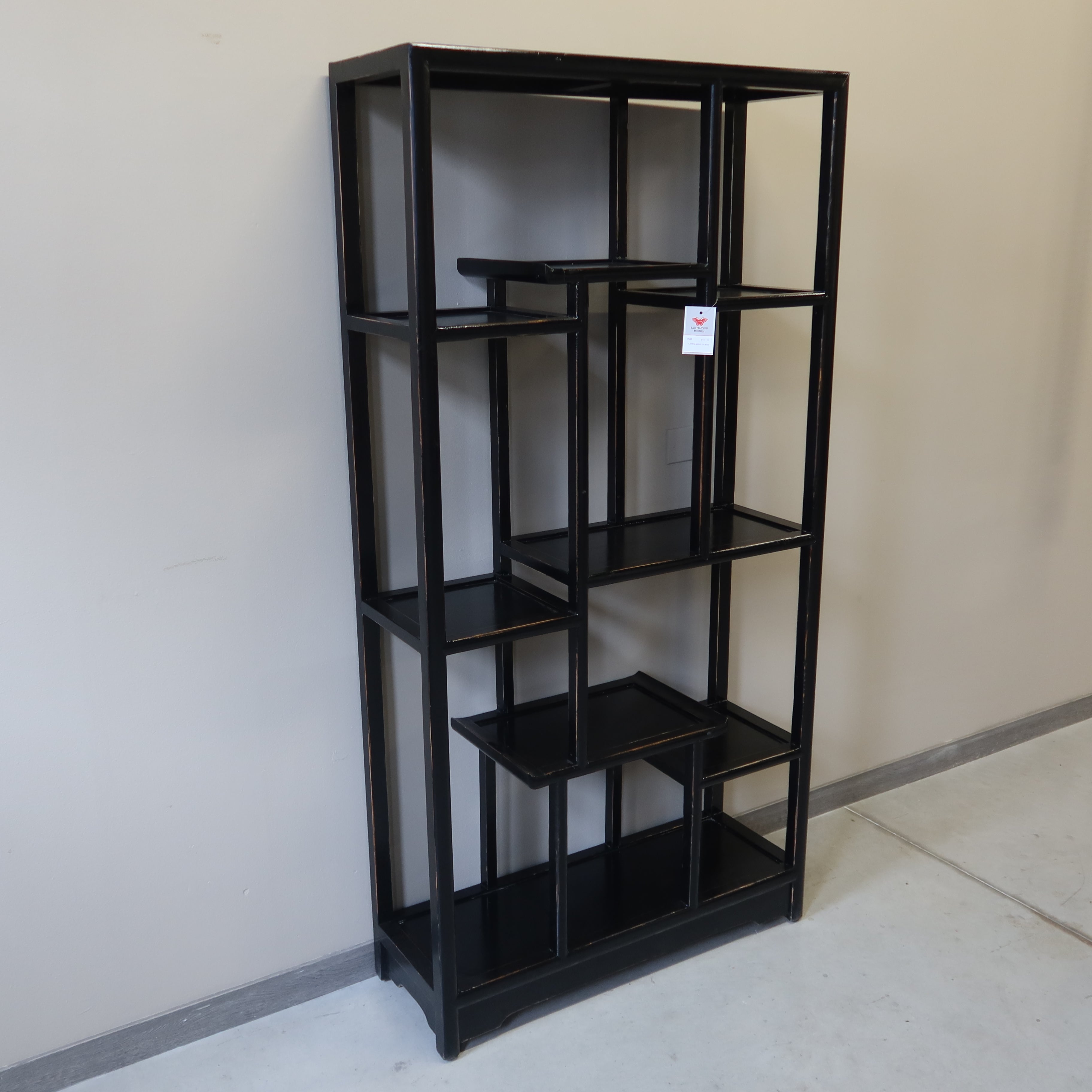 LIBRERIA ASIMMETRICA LACCA NERA