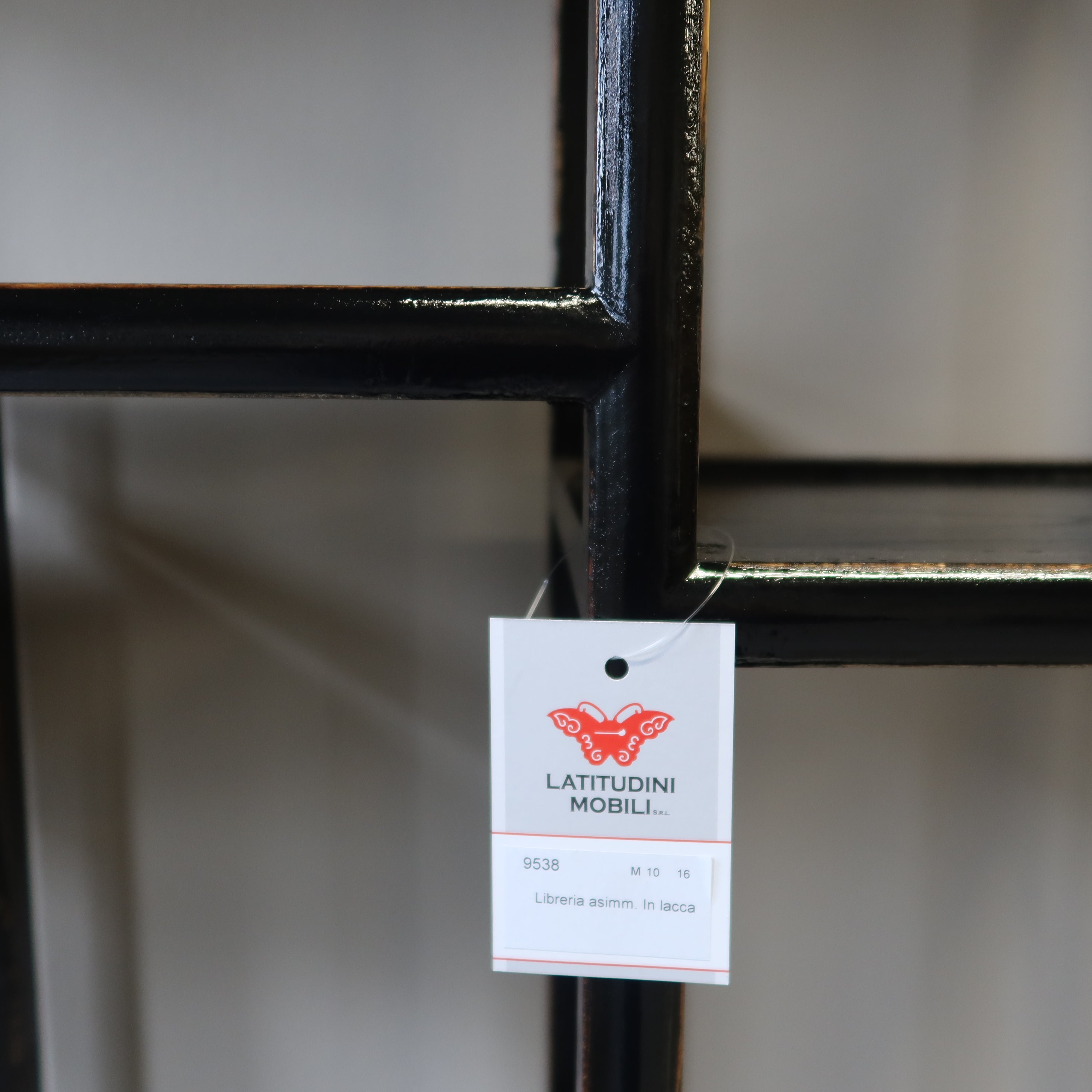 LIBRERIA ASIMMETRICA LACCA NERA