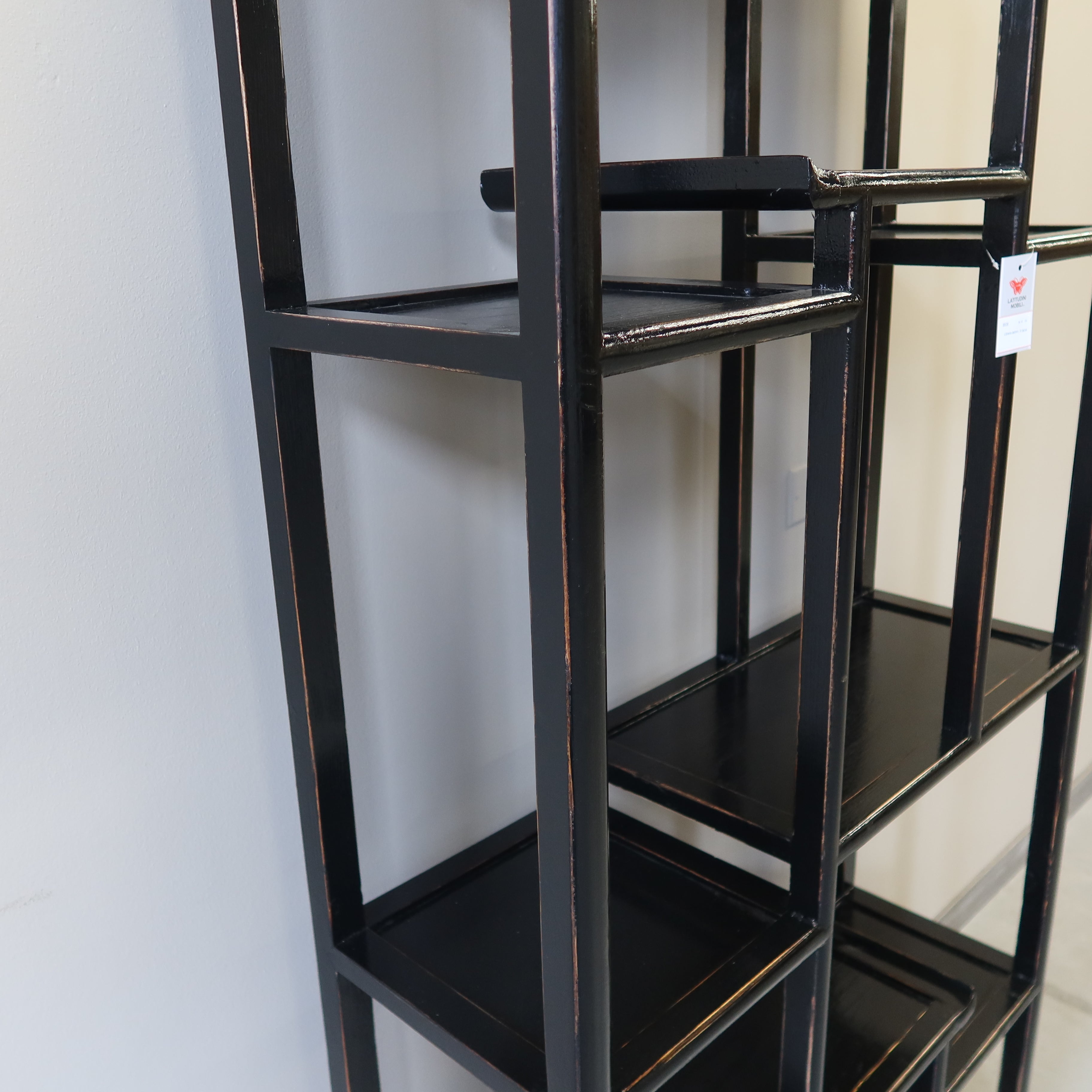 LIBRERIA ASIMMETRICA LACCA NERA