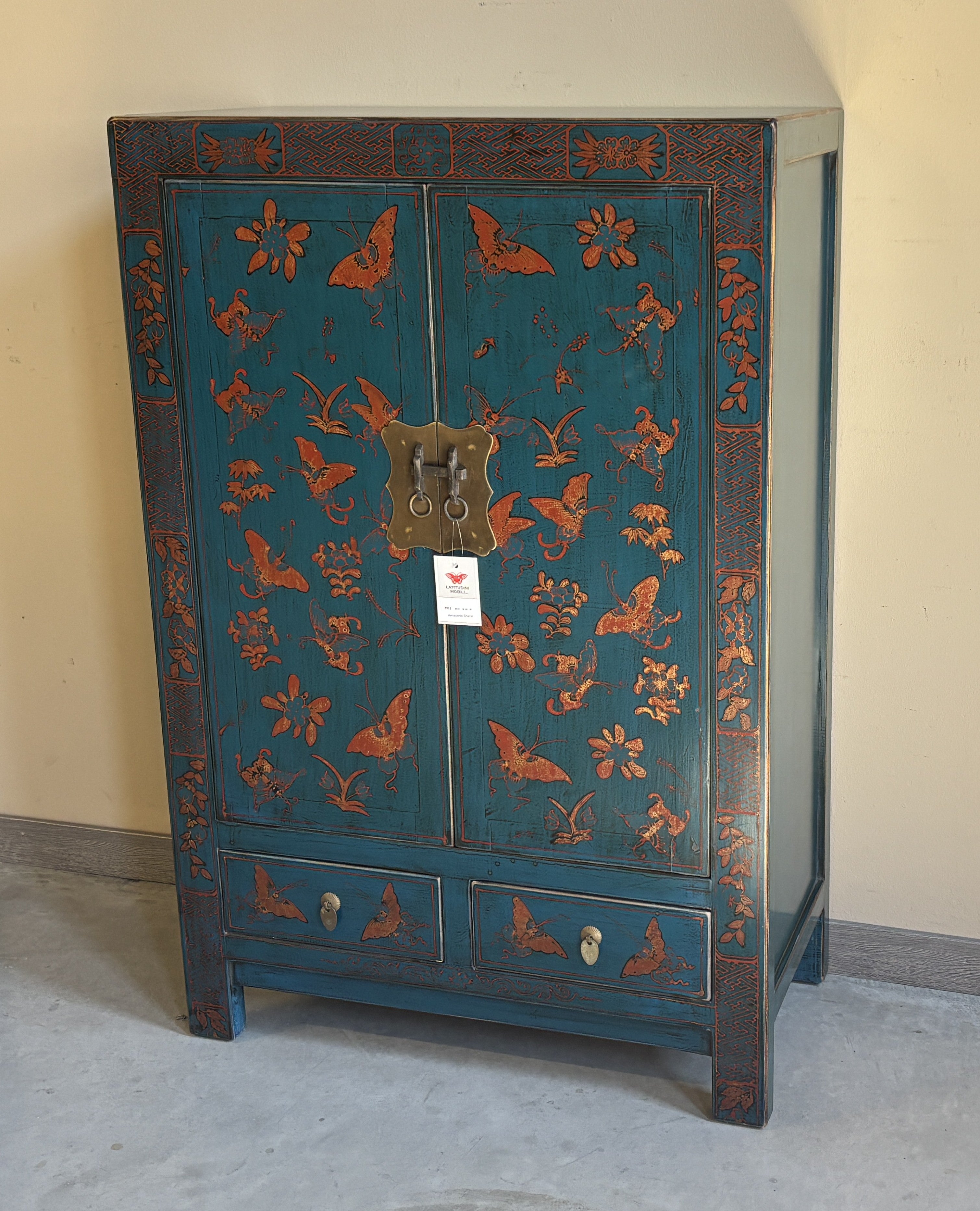 ARMADIETTO CINESE SHANXI DECORATO