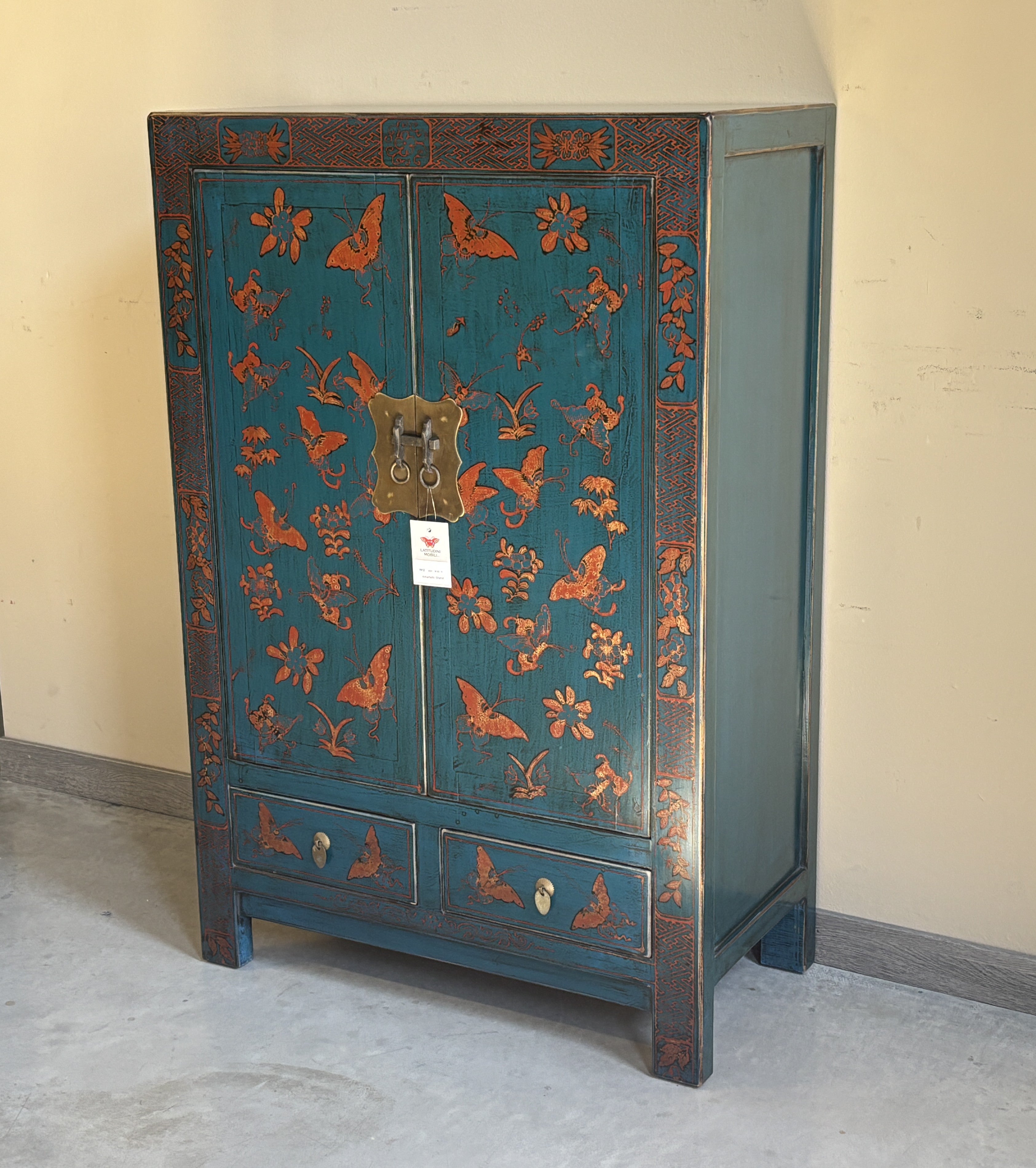 ARMADIETTO CINESE SHANXI DECORATO