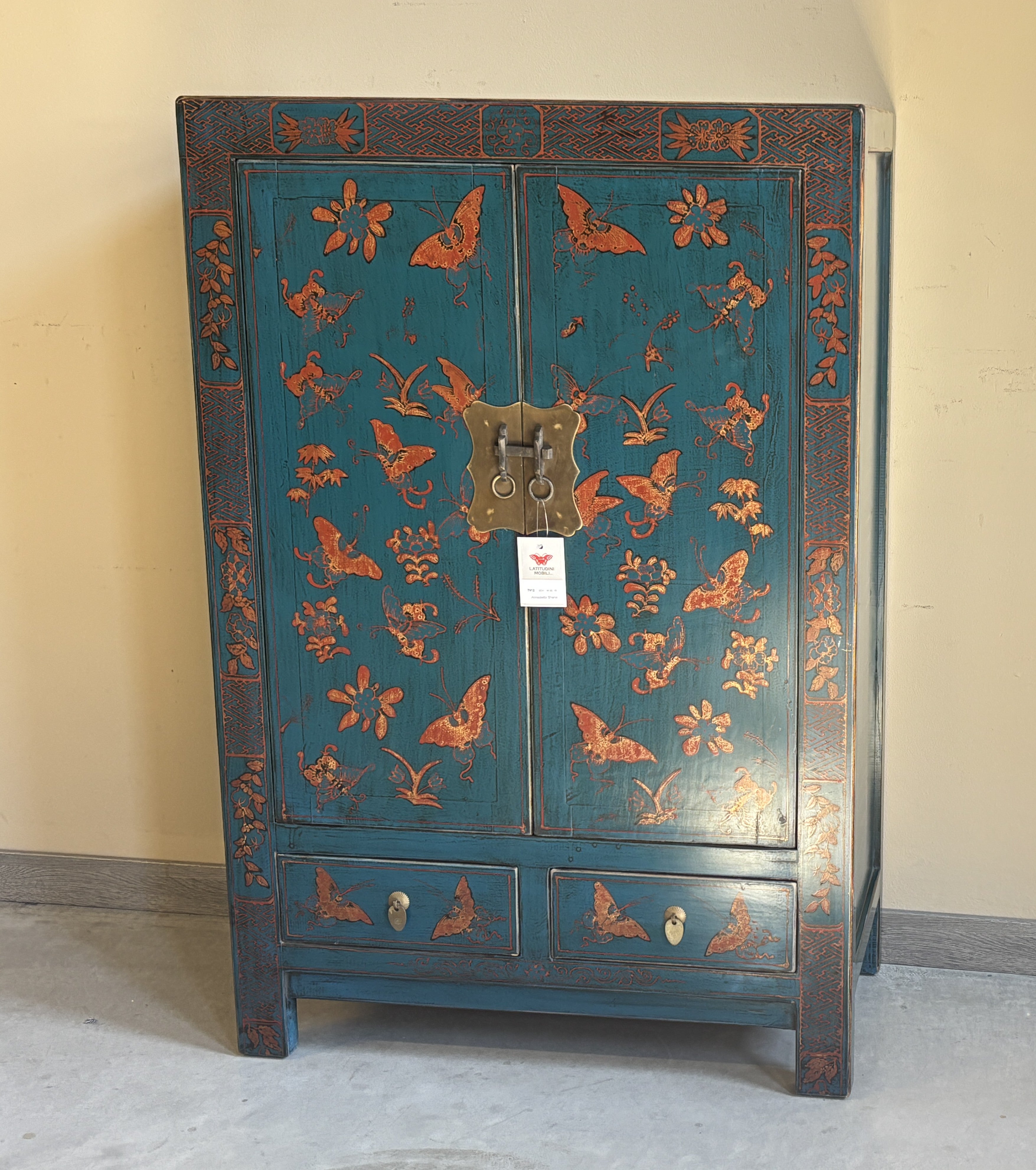 ARMADIETTO CINESE SHANXI DECORATO