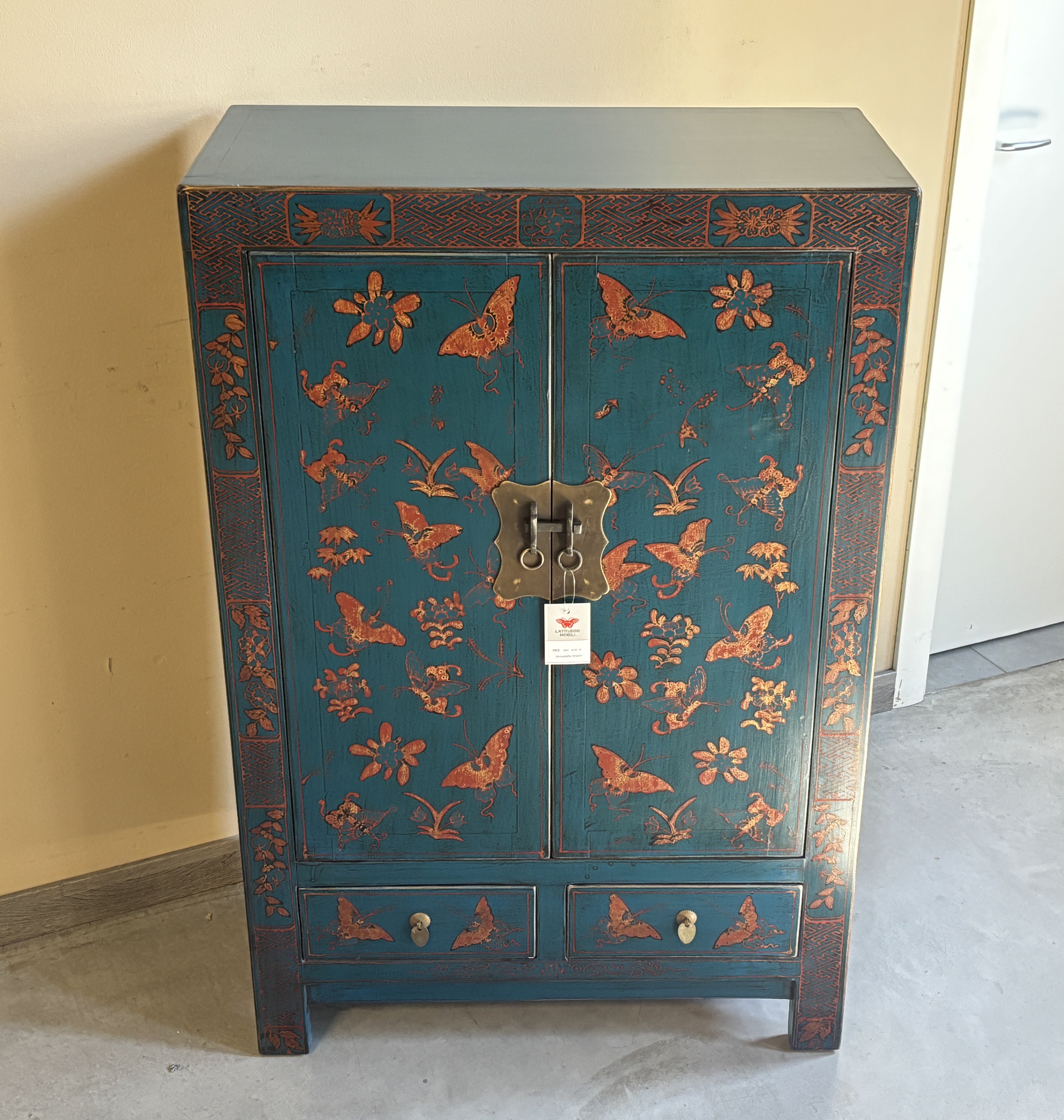 ARMADIETTO CINESE SHANXI DECORATO