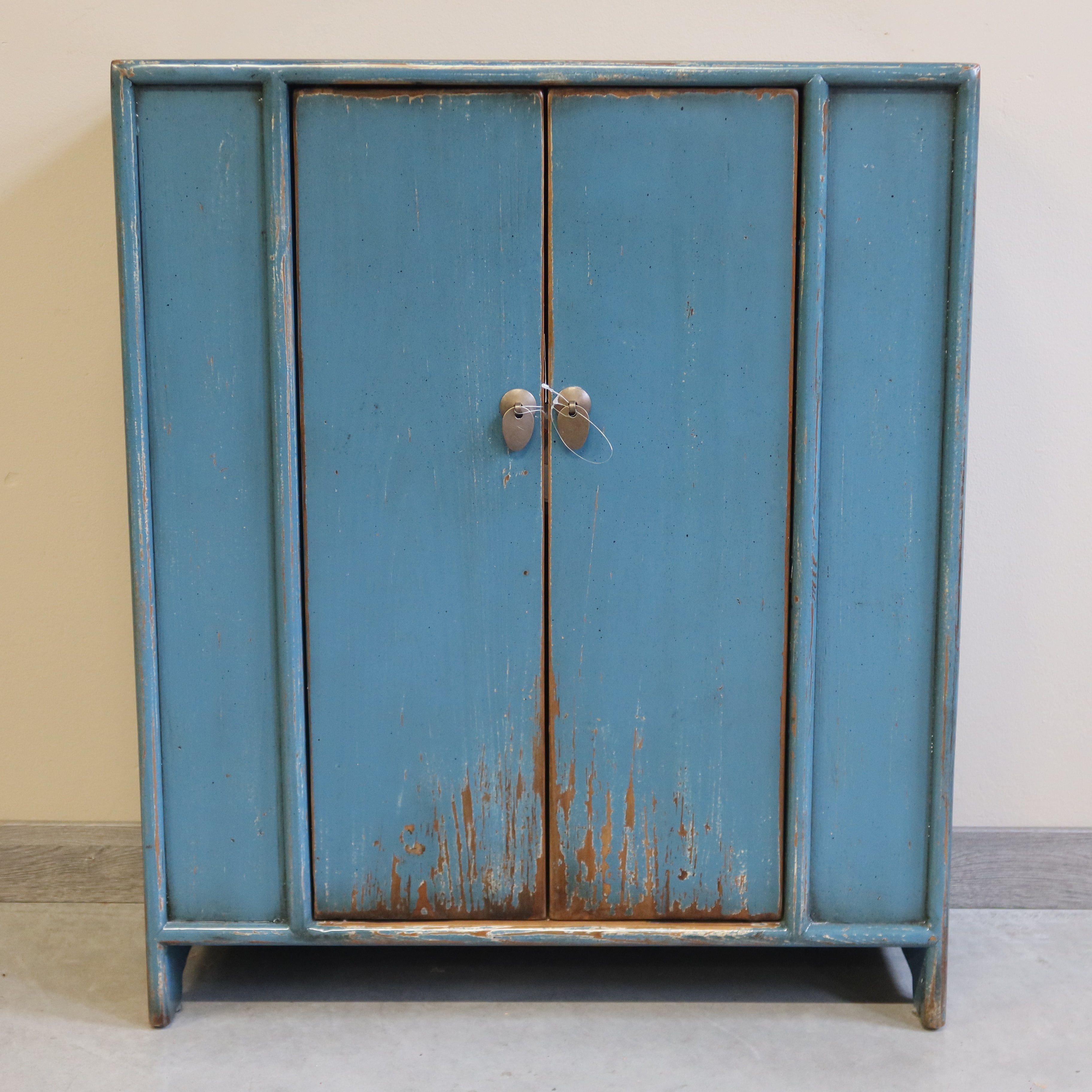 MOBILETTO CINESE LACCA AZZURRA DUE ANTE