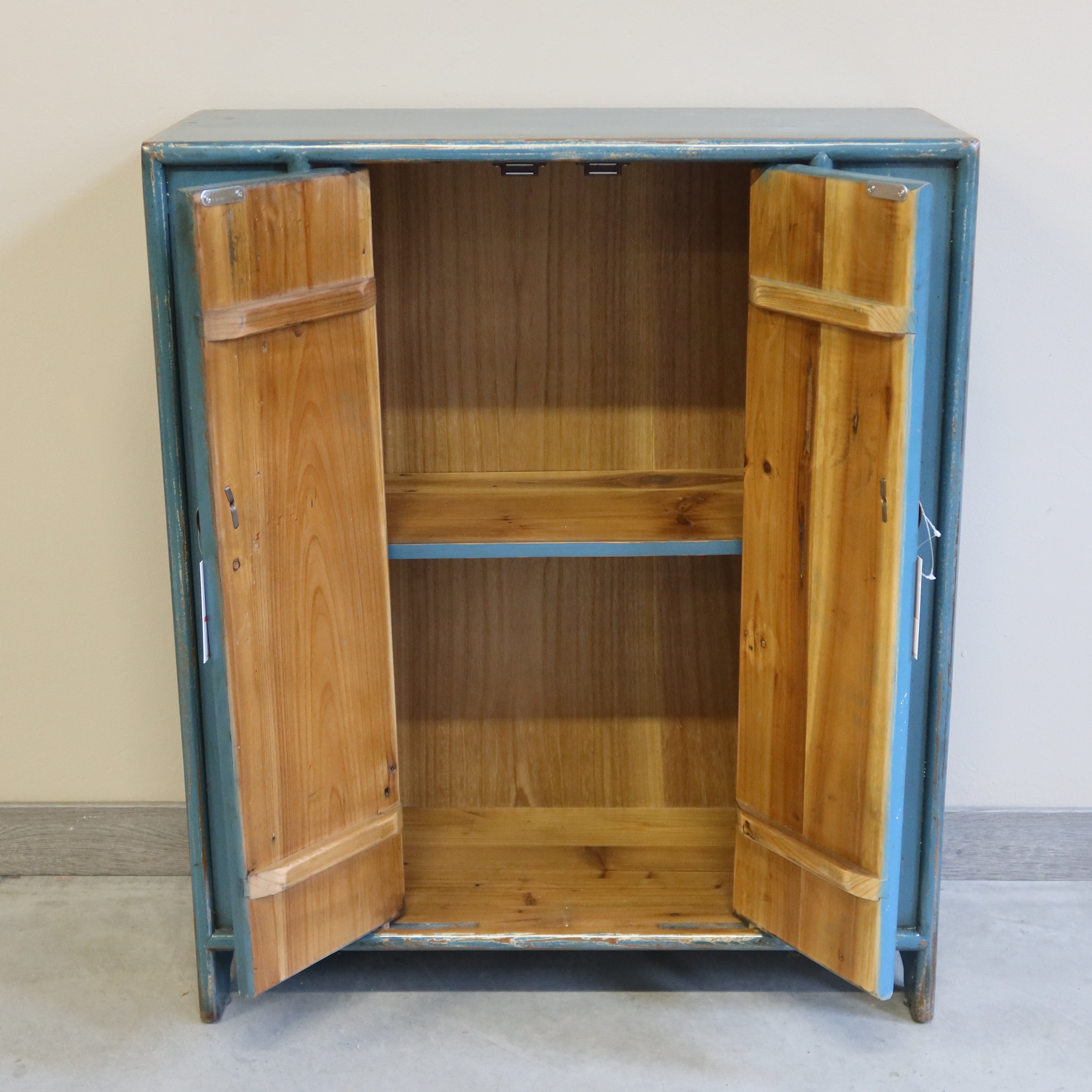 MOBILETTO CINESE LACCA AZZURRA DUE ANTE