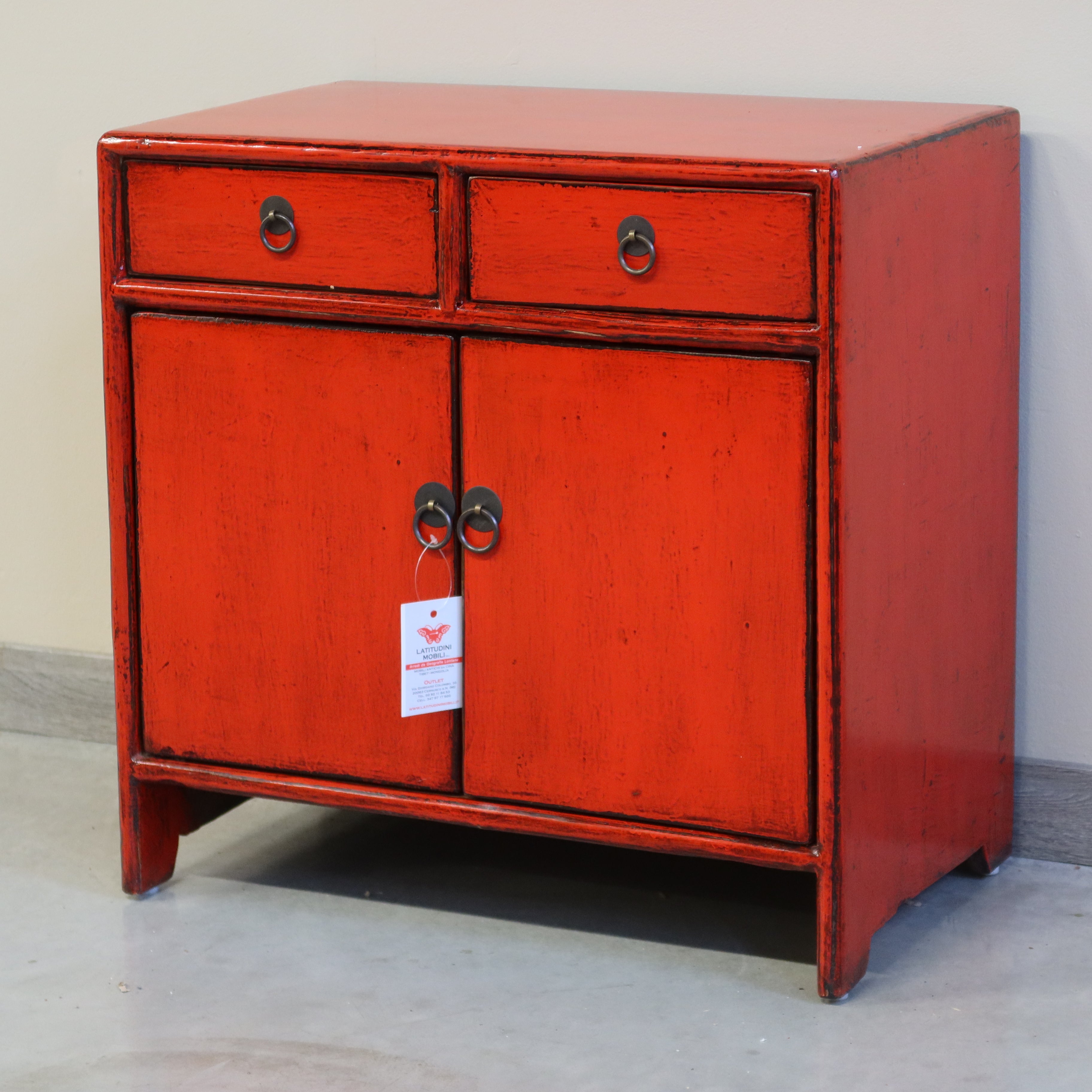 MOBILETTO CINESE LACCA ROSSA