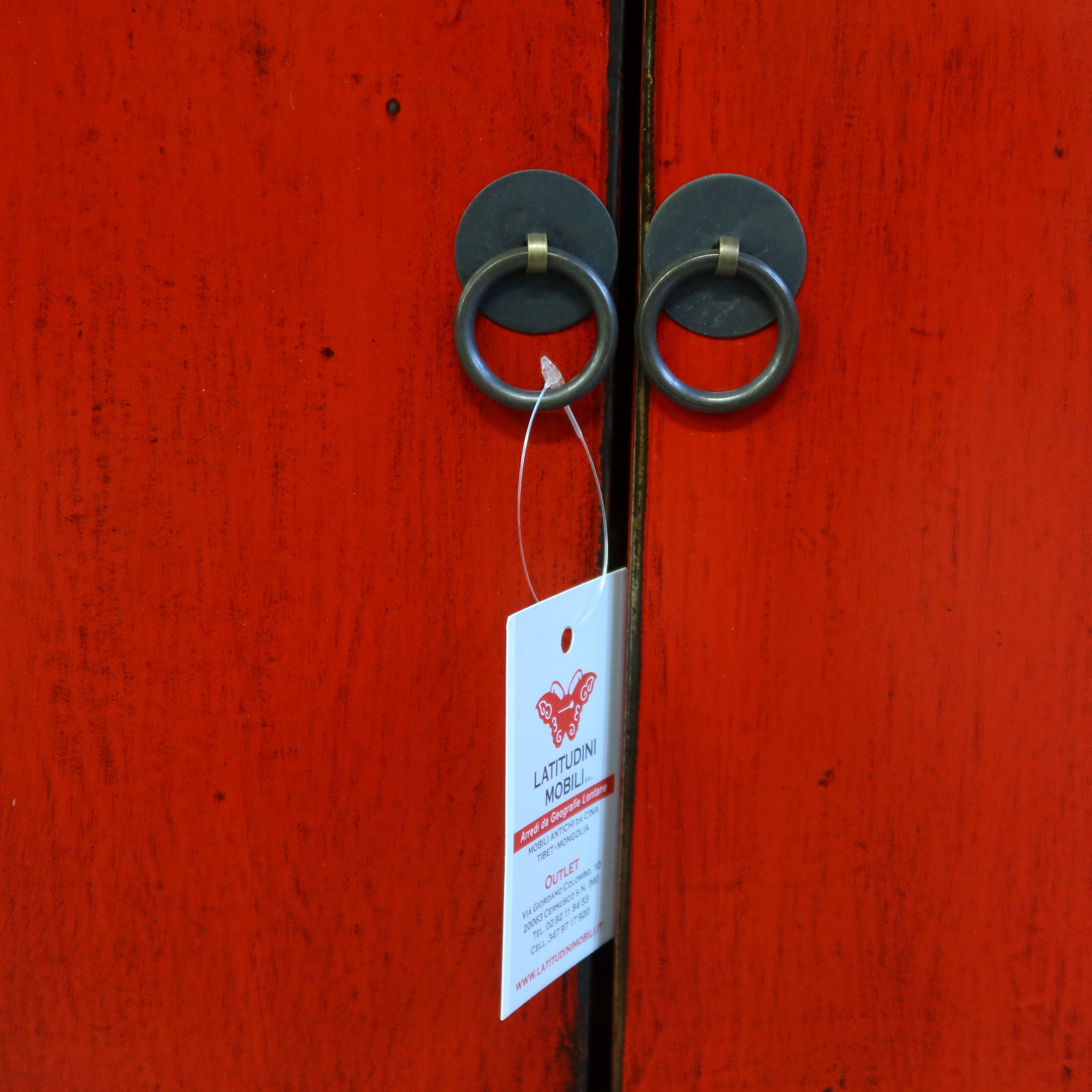 MOBILETTO CINESE LACCA ROSSA