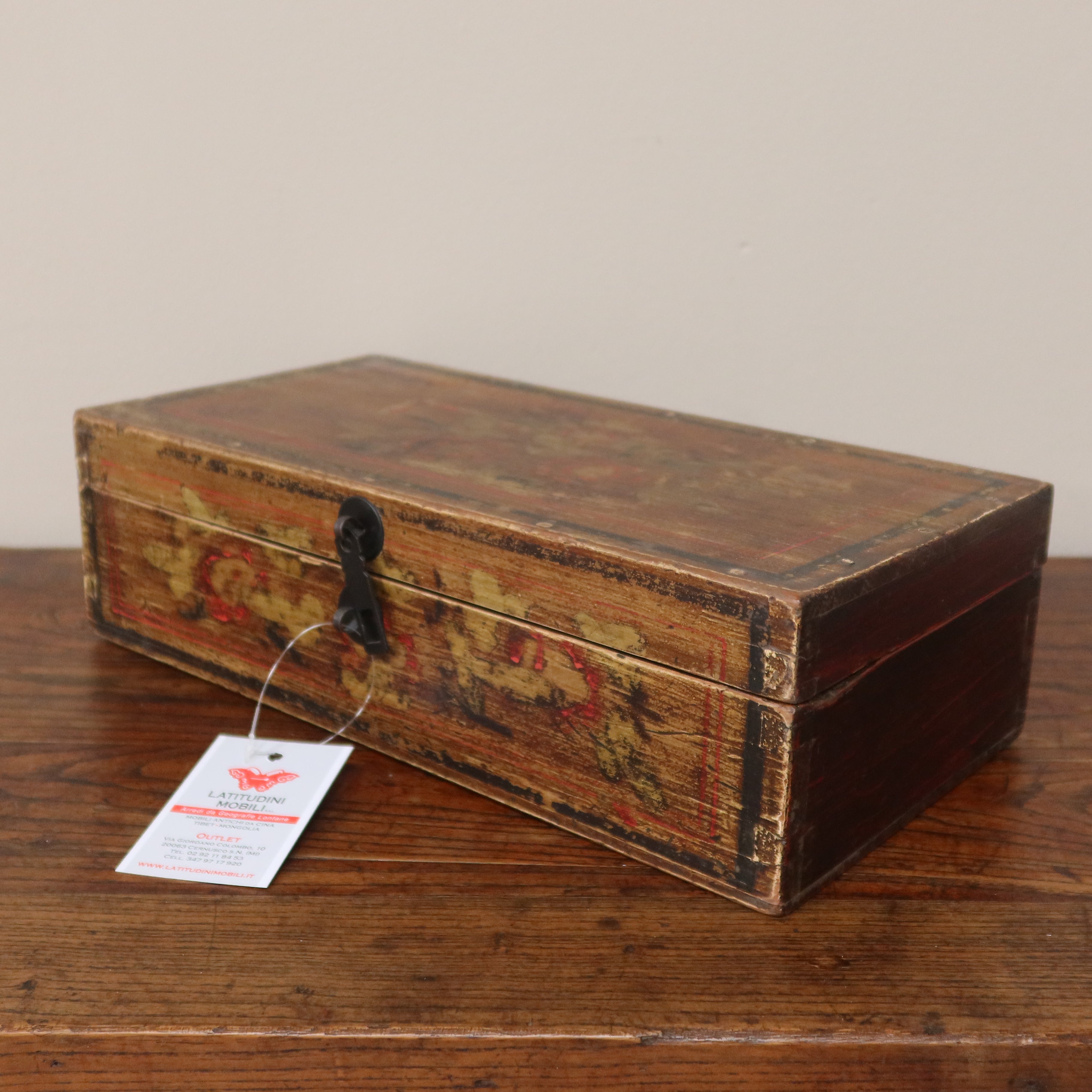 SCATOLA DECORATA DELLA MONGOLIA