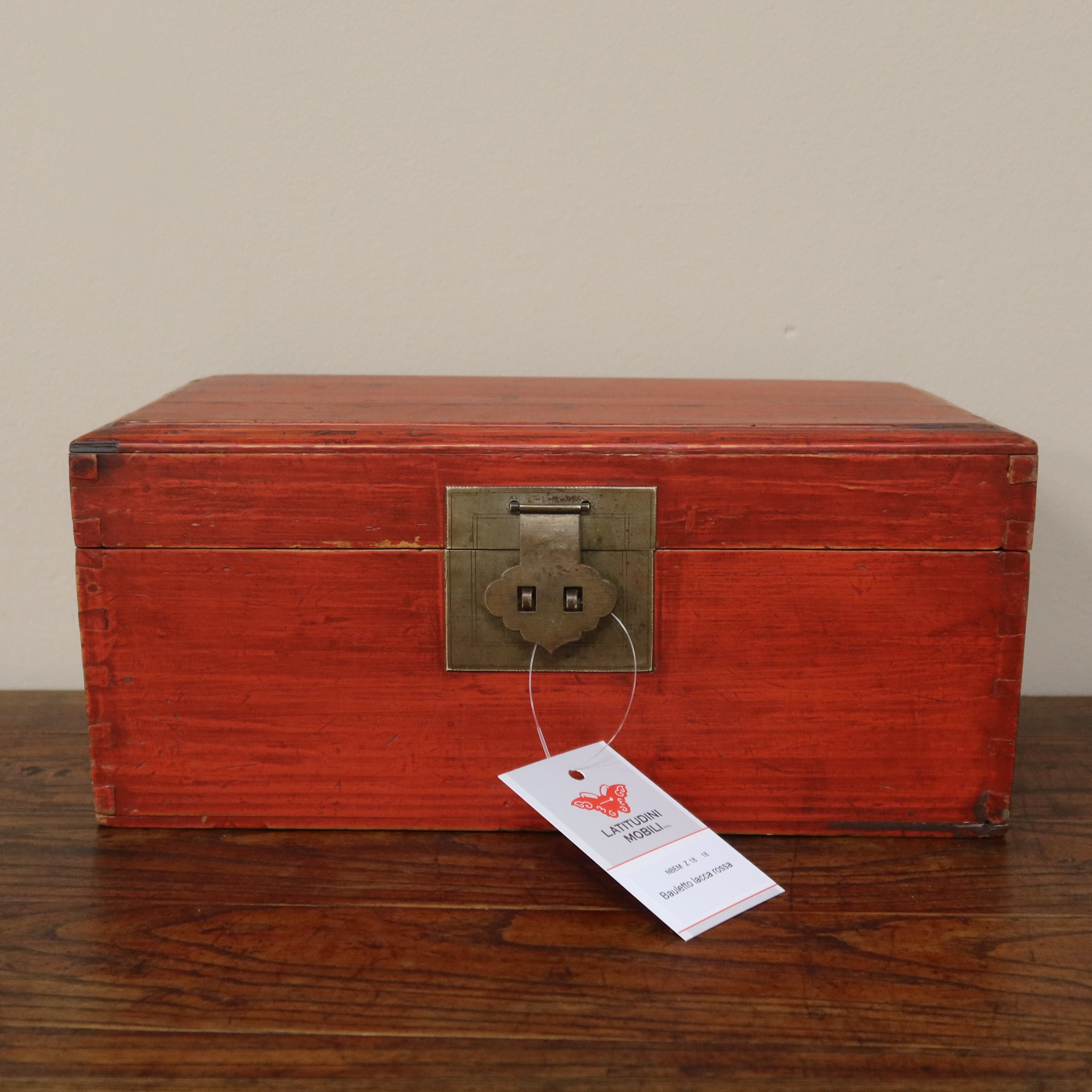 SCATOLA CINESE LACCA ROSSA