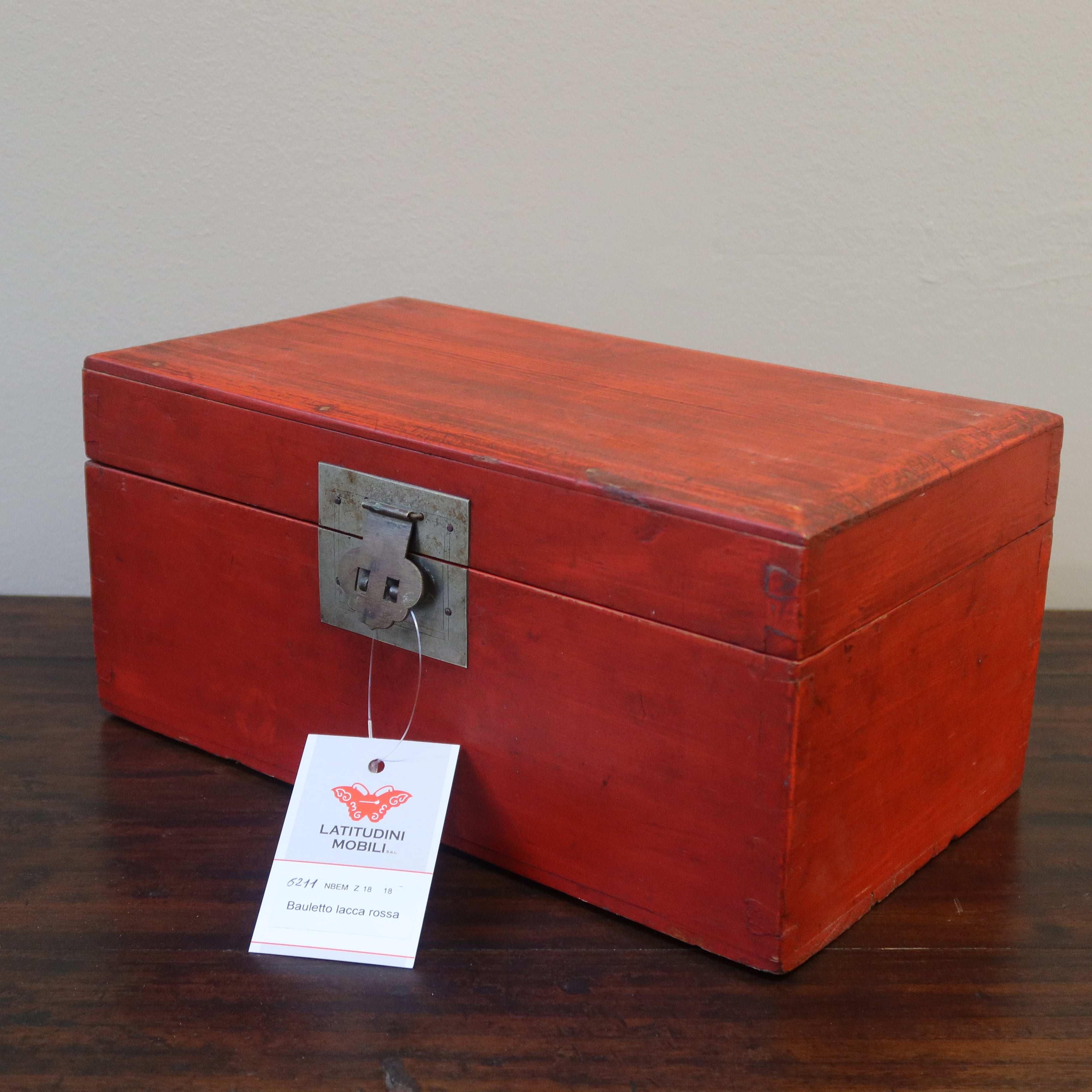 SCATOLA CINESE LACCA ROSSA