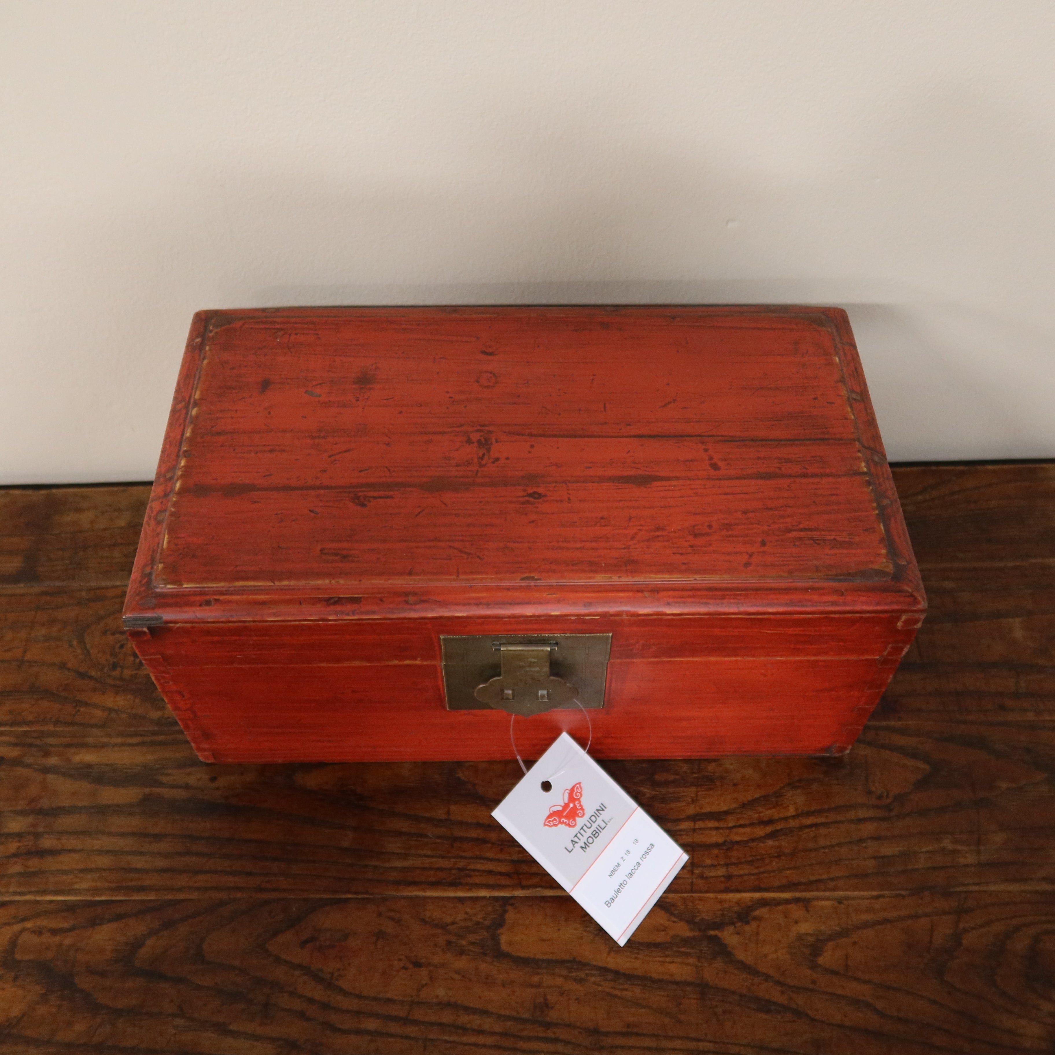 SCATOLA CINESE LACCA ROSSA