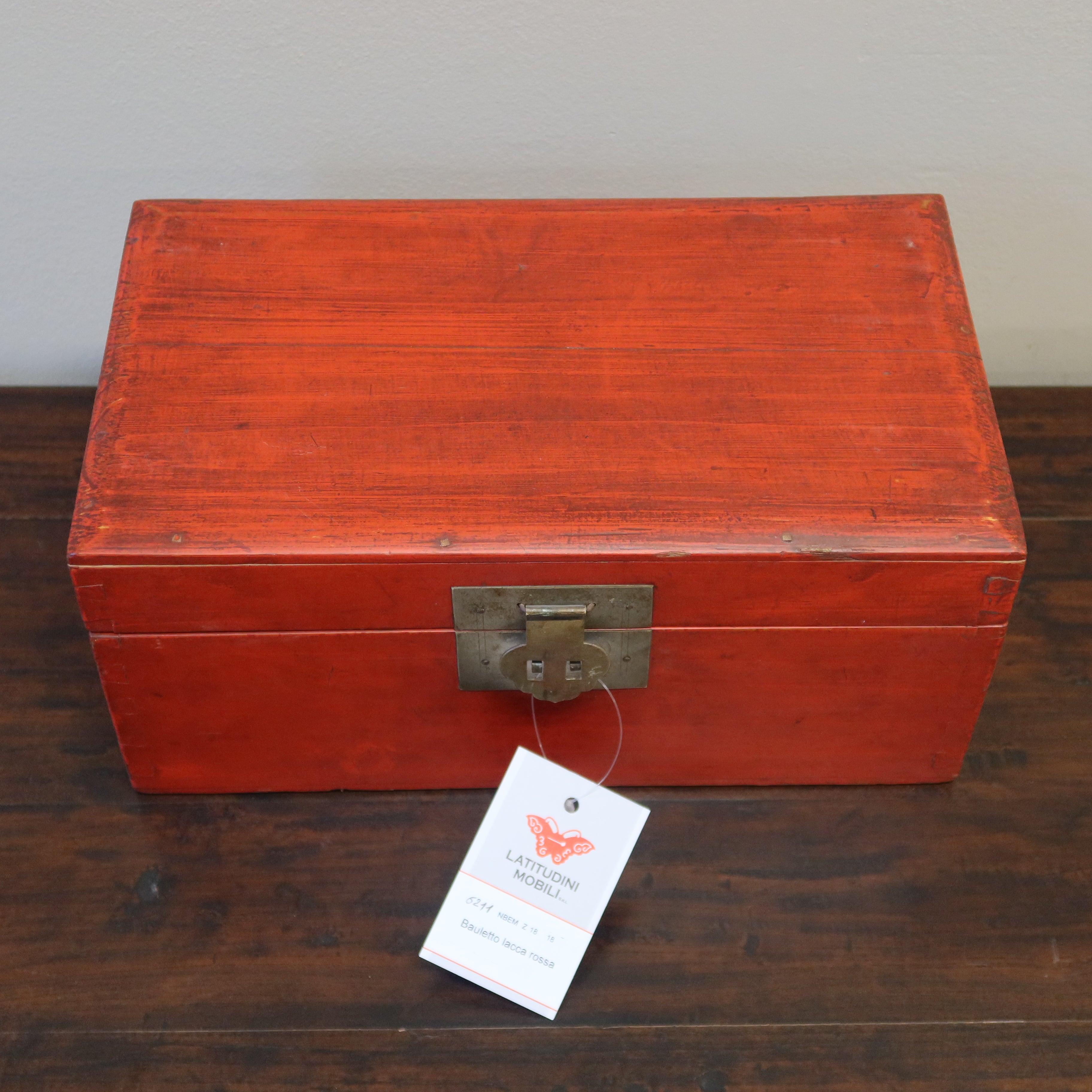 SCATOLA CINESE LACCA ROSSA