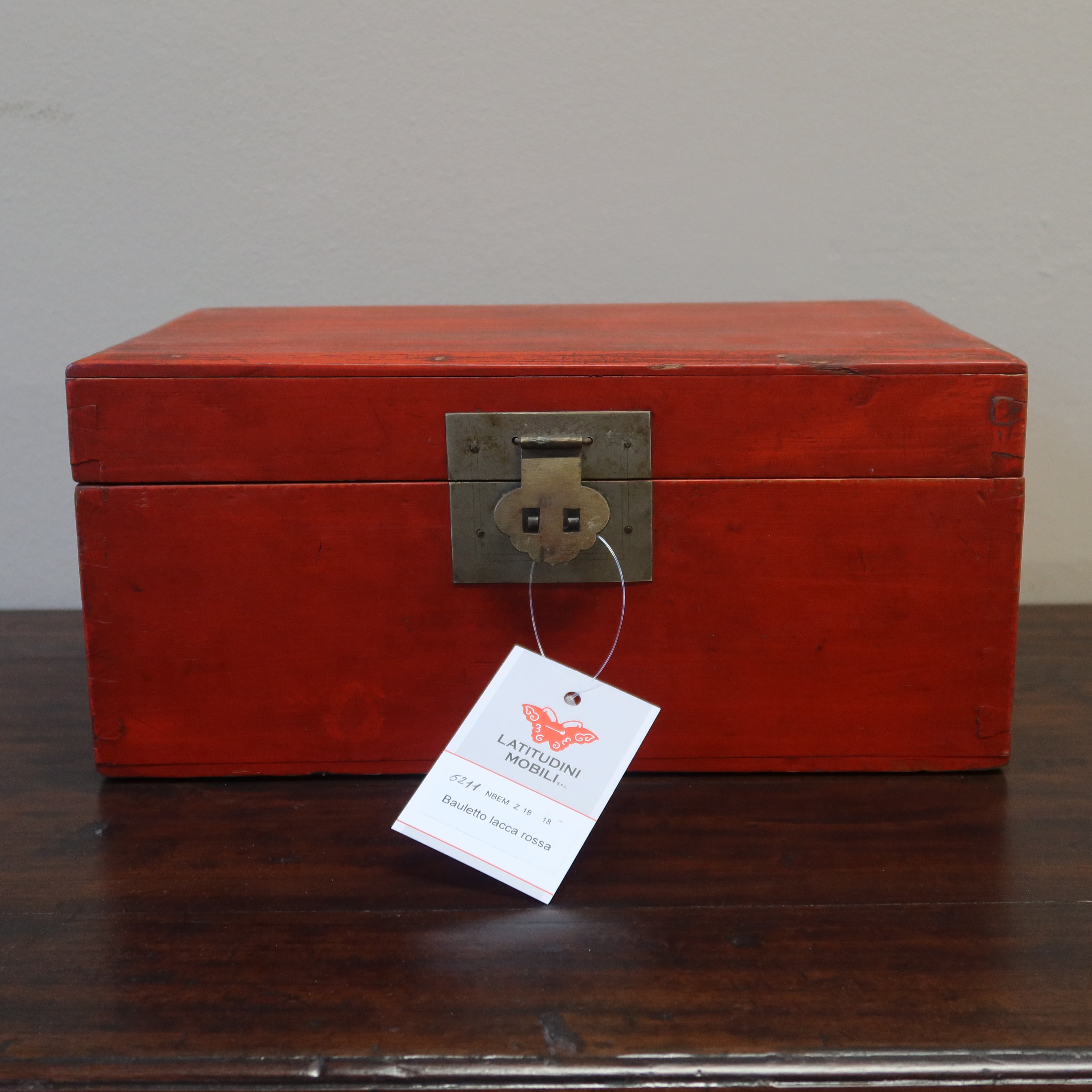 SCATOLA CINESE LACCA ROSSA