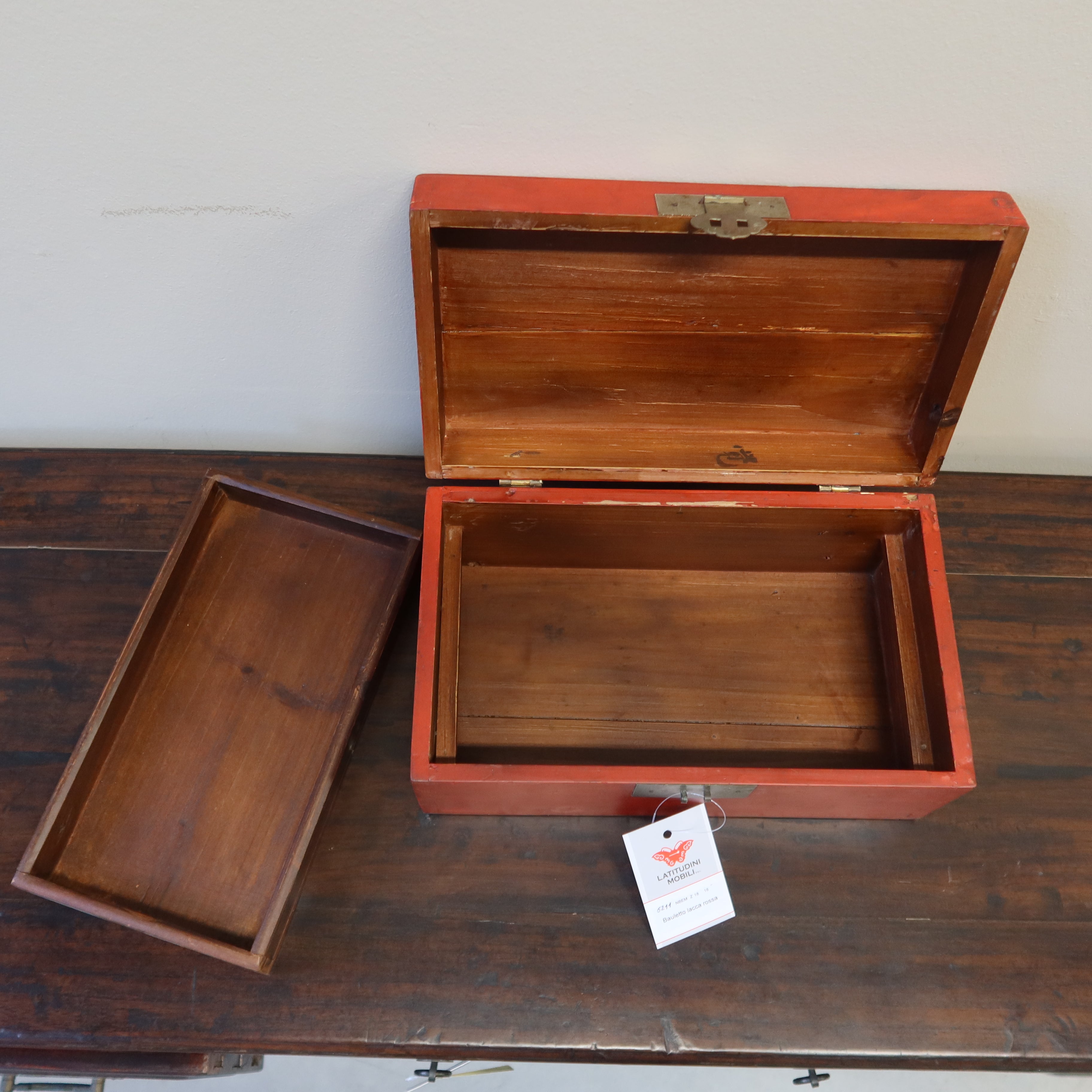 SCATOLA CINESE LACCA ROSSA