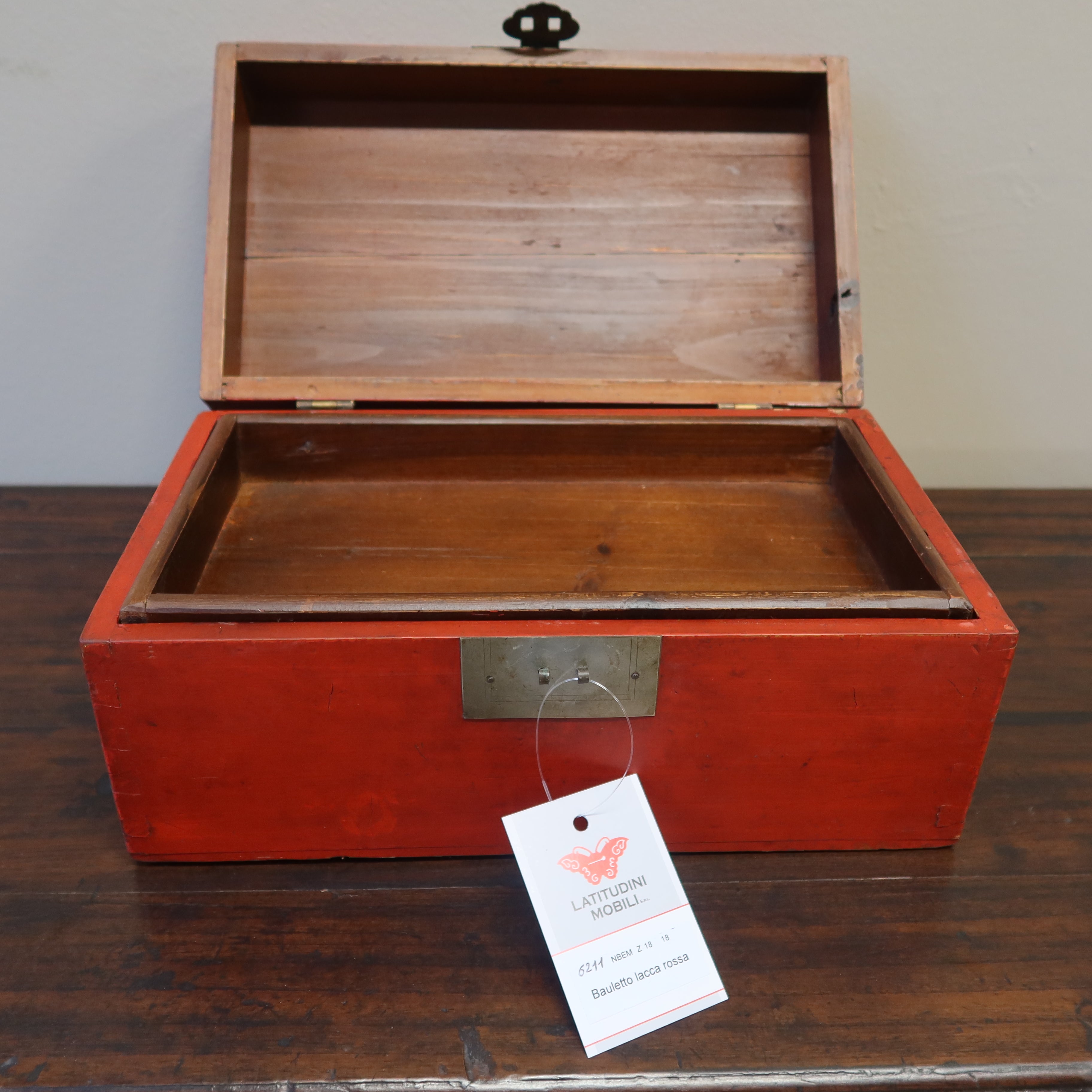 SCATOLA CINESE LACCA ROSSA