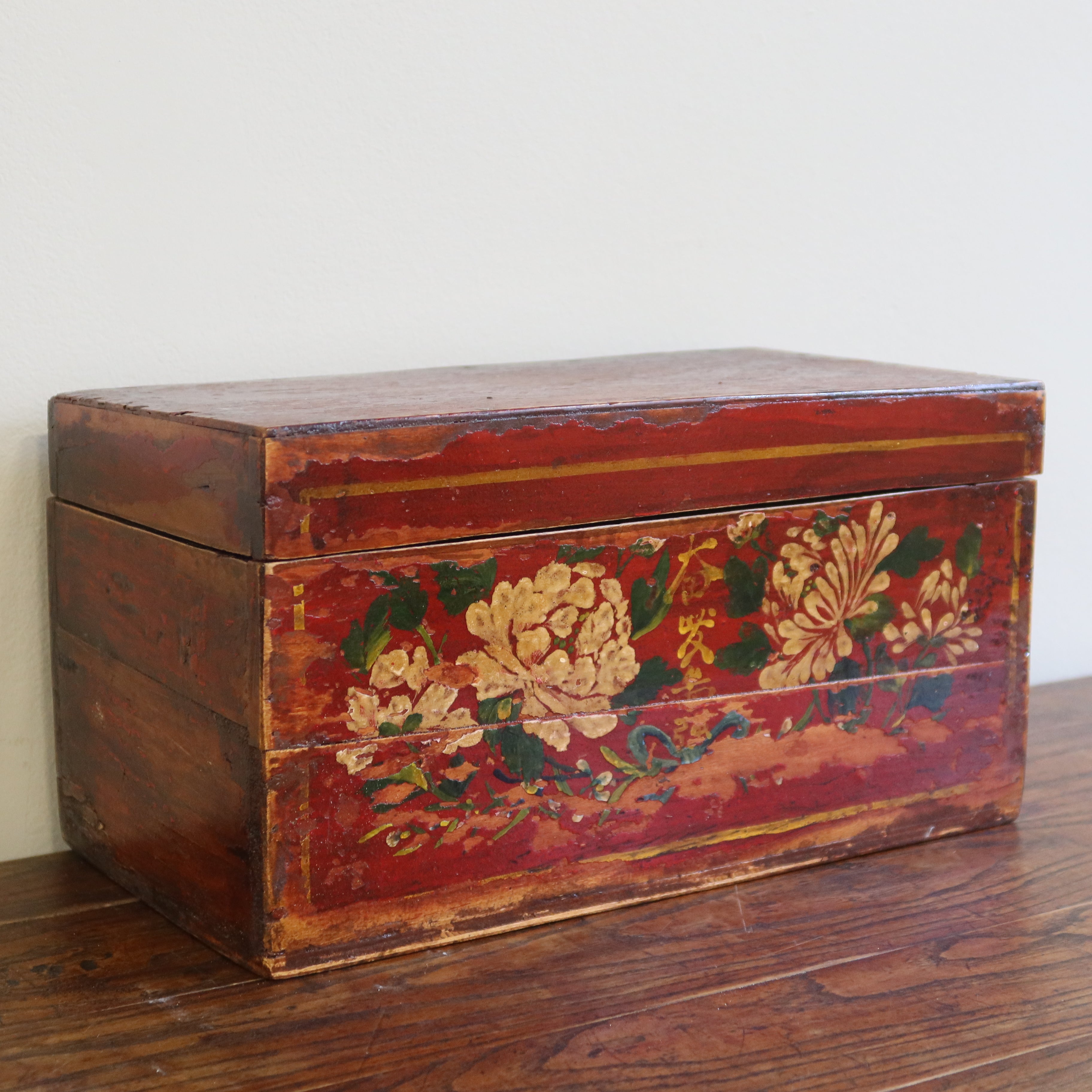 SCATOLA DECORATA DELLA MONGOLIA