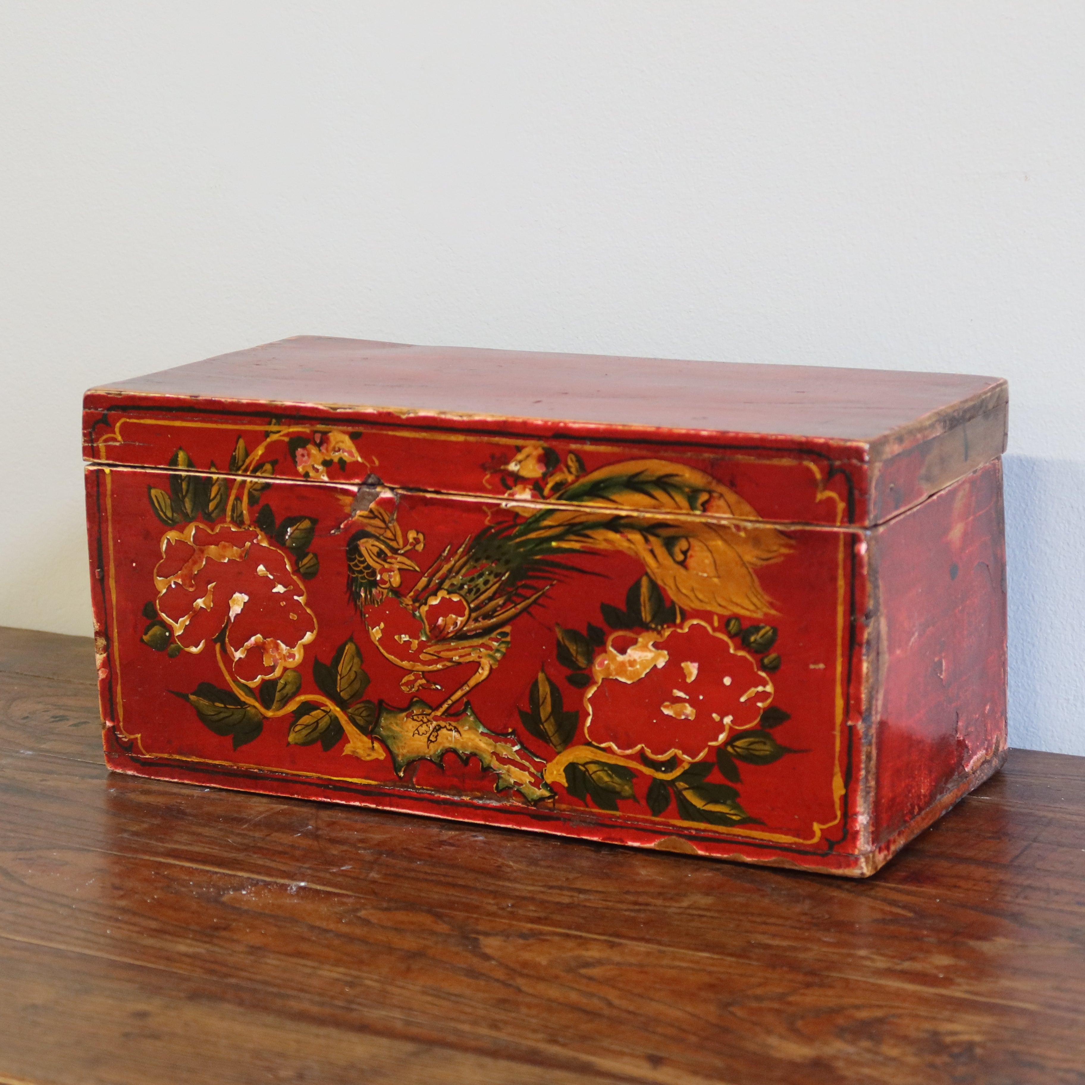 SCATOLA DECORATA DELLA MONGOLIA