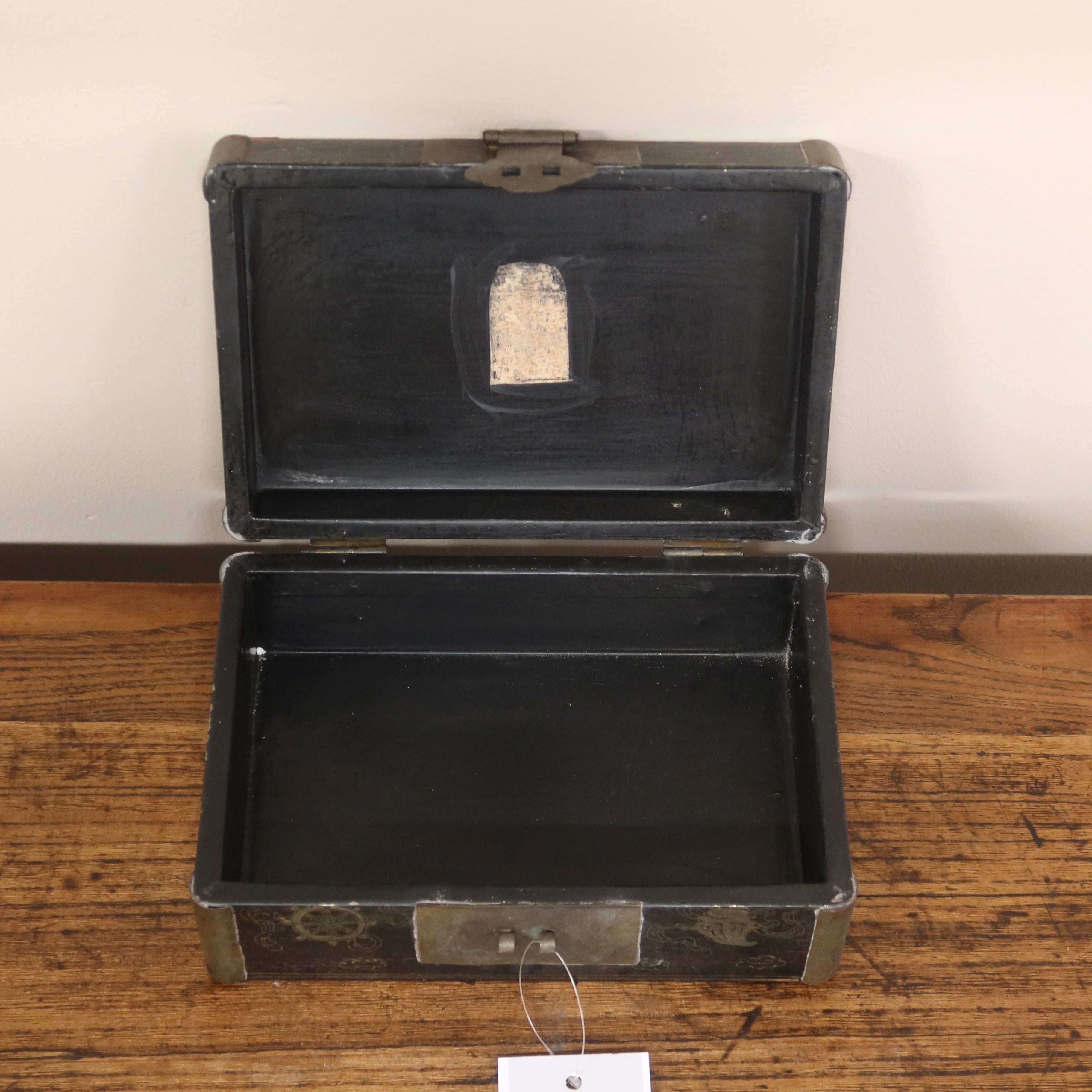 SCATOLA SHANXI NERA DECORATA