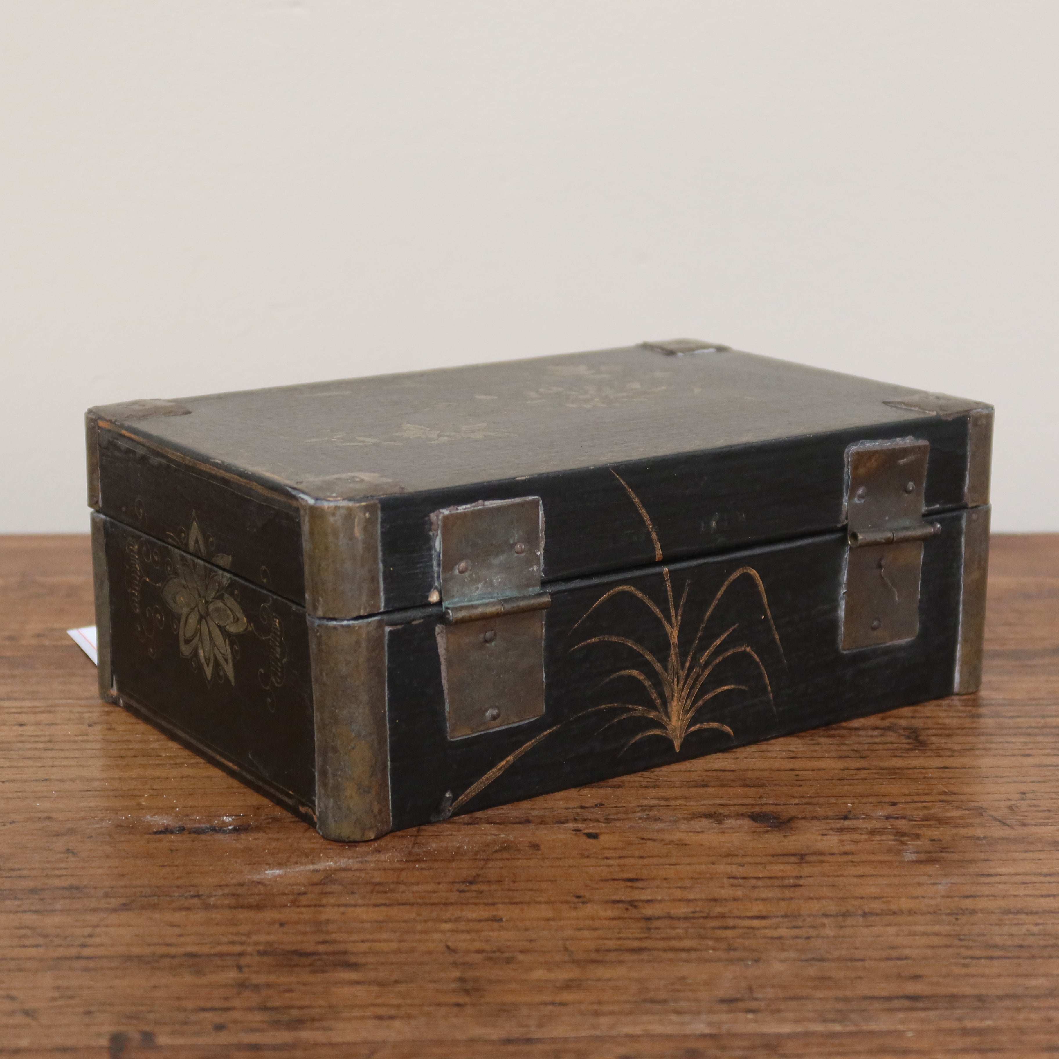 SCATOLA SHANXI NERA DECORATA