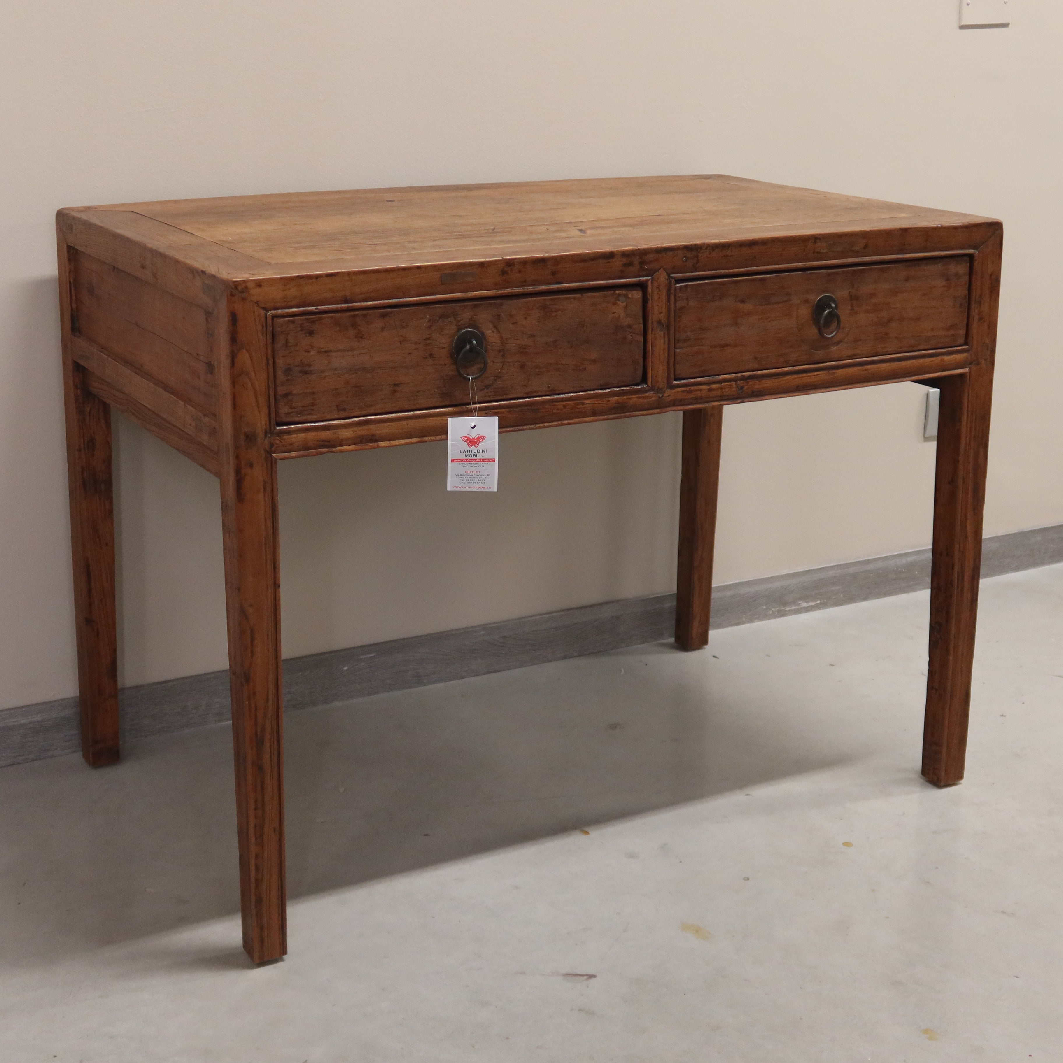 SCRITTOIO OLMO CINESE 2 CASSETTI