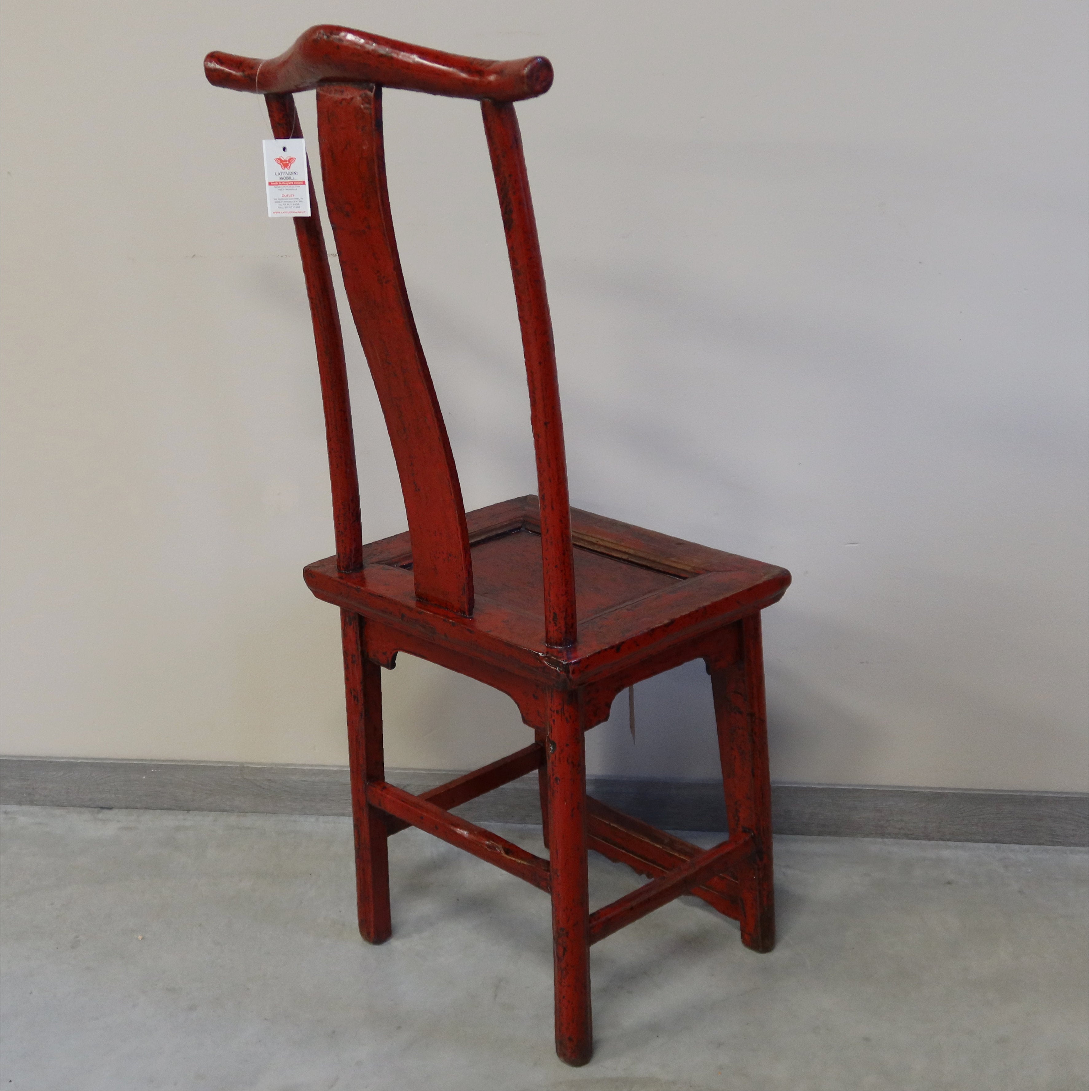 SEDIA DELLO SHANXI LACCA ROSSA