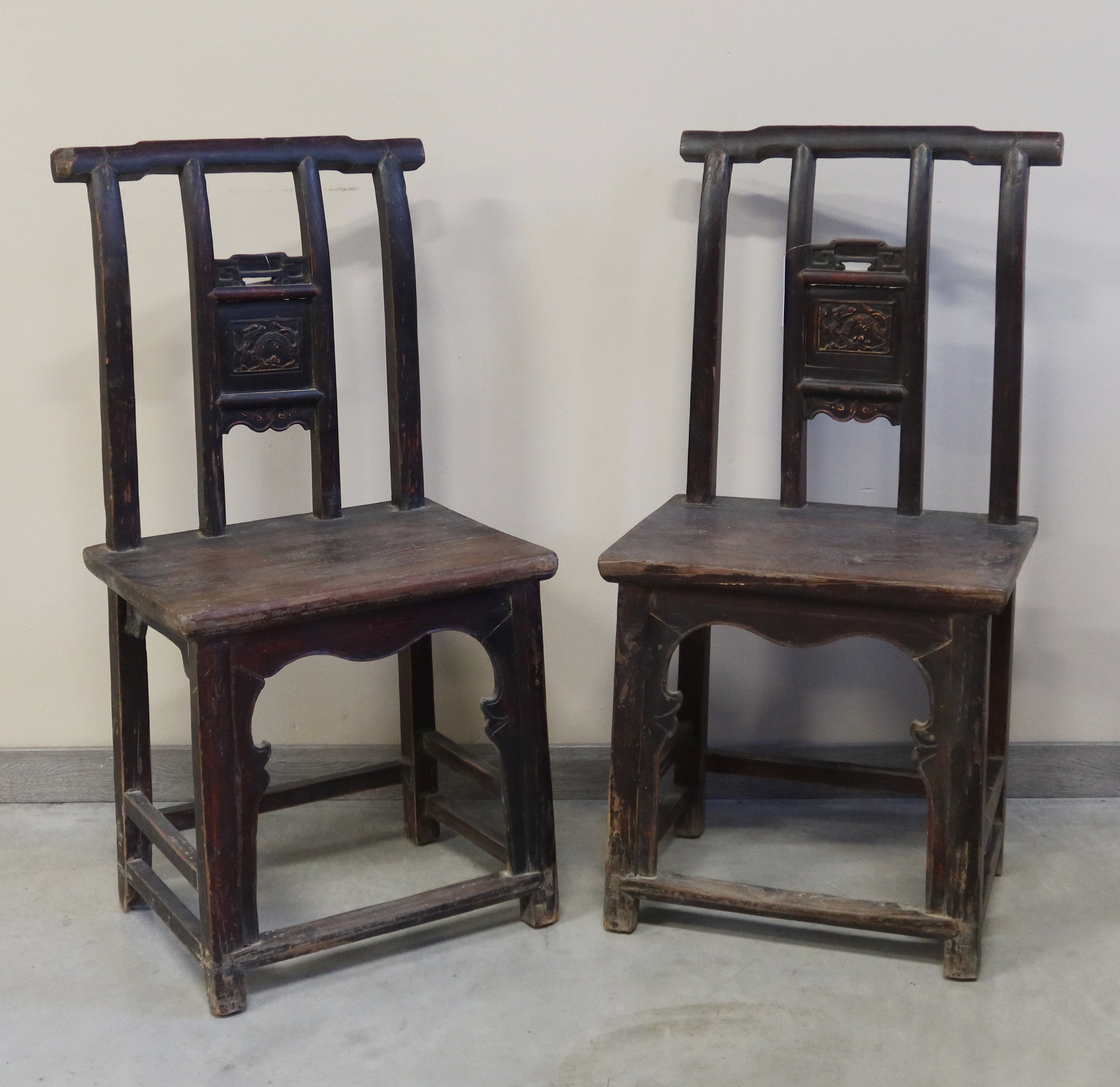 SEDIA DEL FUJIAN SCHIENALE CON FORMELLA INTAGLIATA